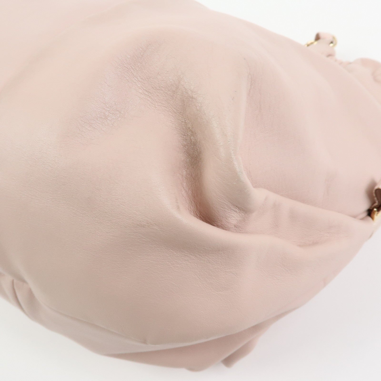 Ferragamo Vara Ribbon Leather Chain Shoulder Bag  Pink
