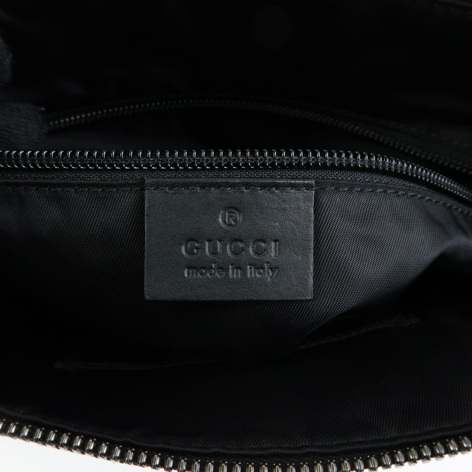 GUCCI GG Supreme Leather Shoulder Bag Crossbody Bag Black 387514