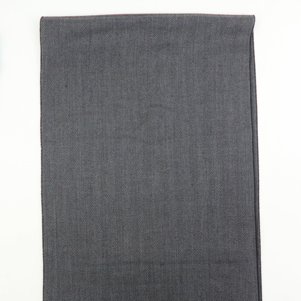 GUCCI Historia Wool 100% Scarf Crest Herringbone Gray