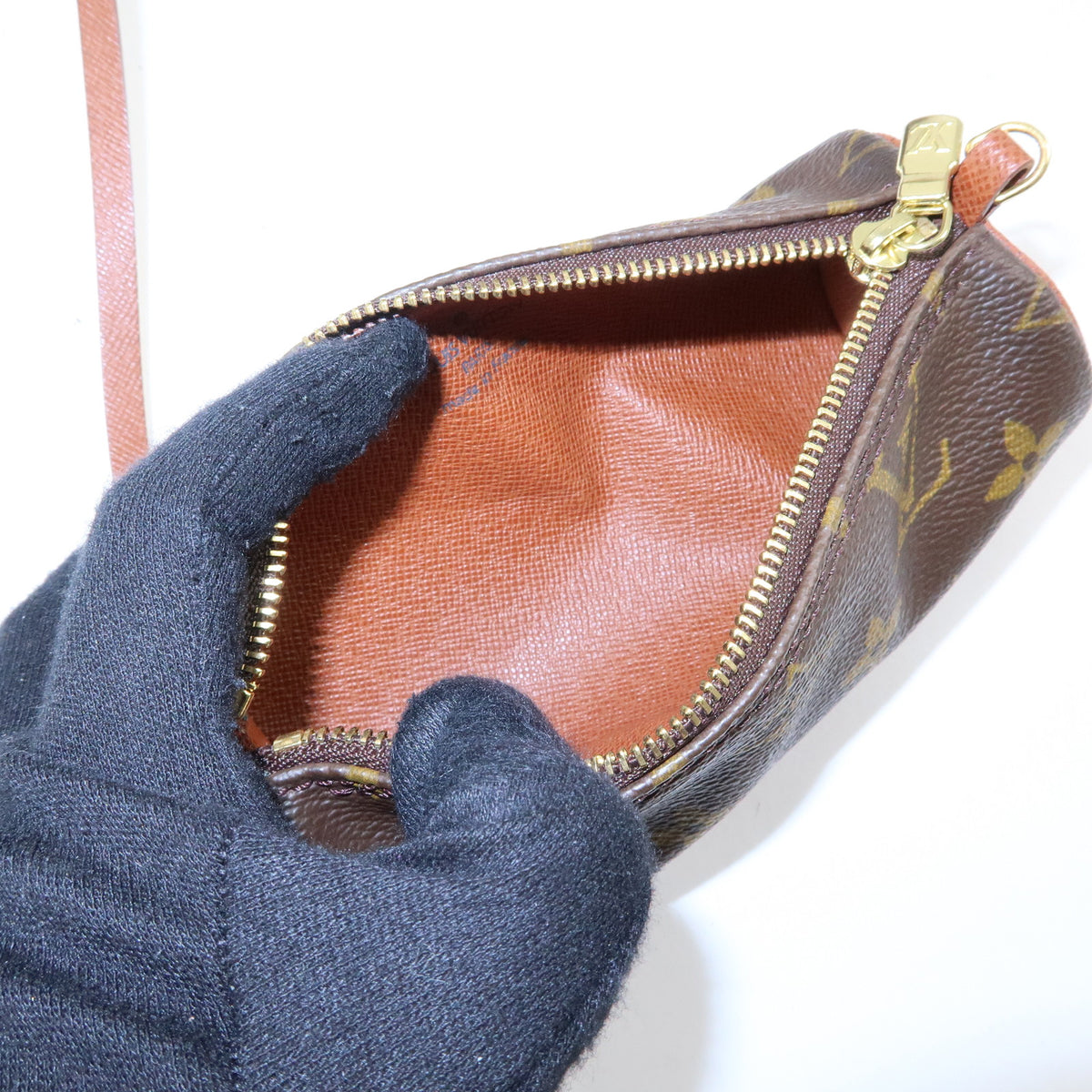 Louis Vuitton Monogram Papillon 30 Hand Bag Brown M51365