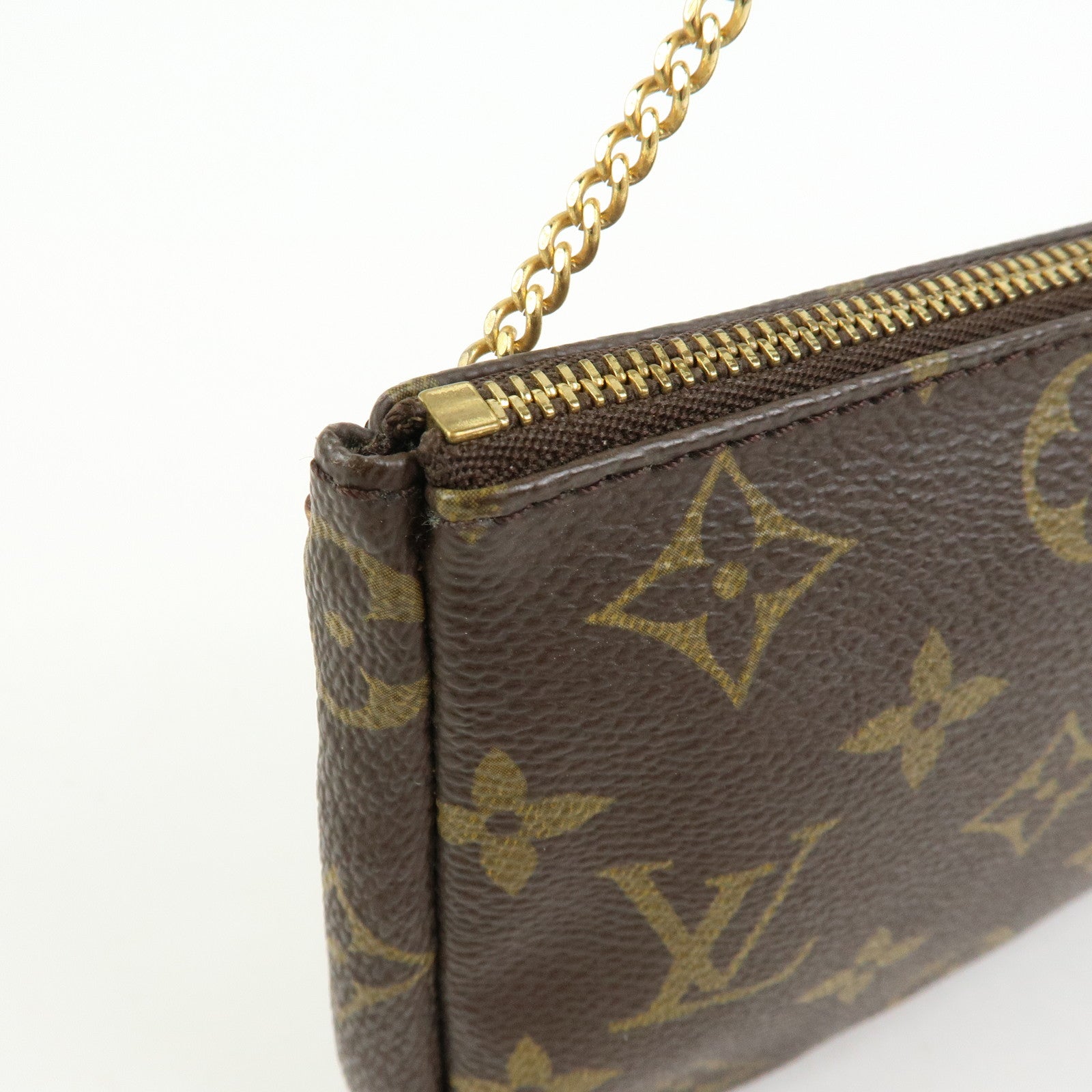 Louis Vuitton Monogram Canvas Mini Pouch For Sac Shopping GM Brown