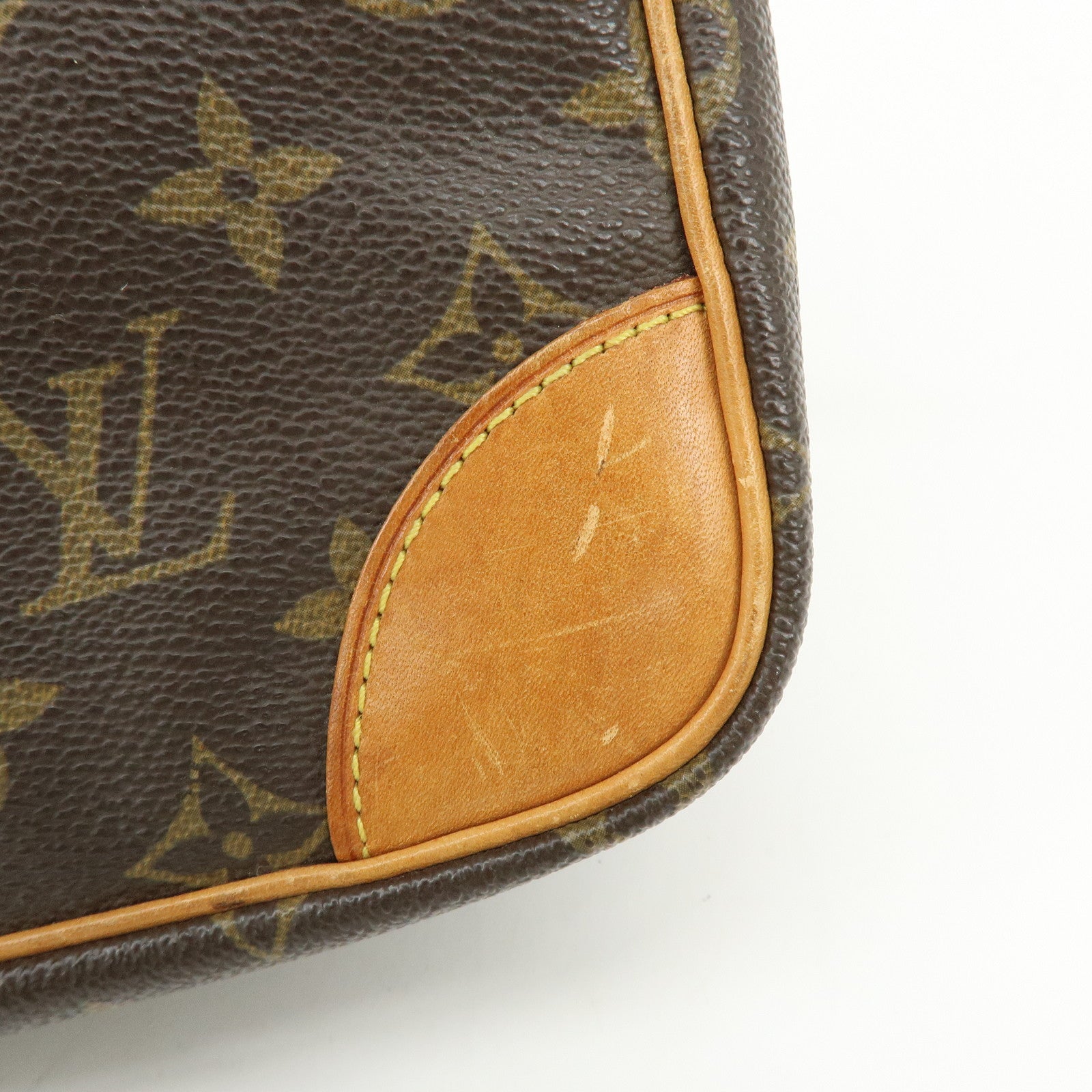 Louis Vuitton Monogram Compiegne 28 Pouch Clutch Bag Brown M51845