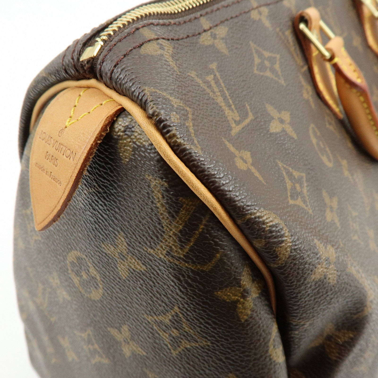 Louis Vuitton Monogram Speedy 40 Hand Bag Boston Bag Brown M41522