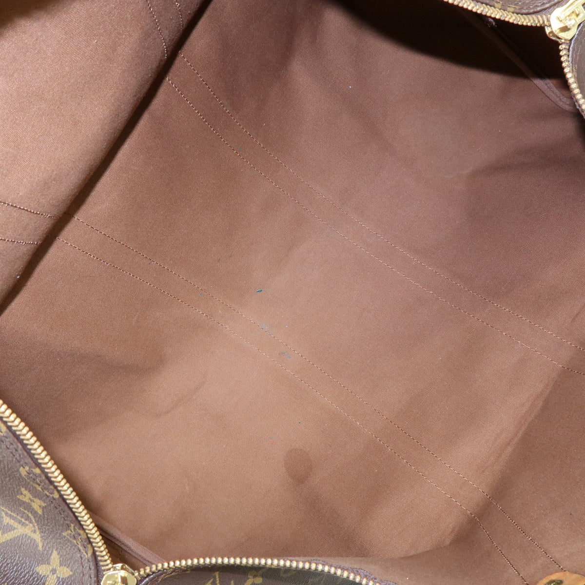 Louis Vuitton Monogram Keep All Bandouliere 55 Boston Bag Brown M41414
