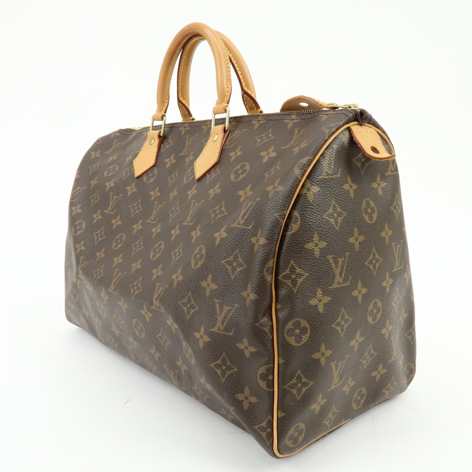 Louis Vuitton Monogram Speedy 40 Hand Bag Boston Bag Brown M41522