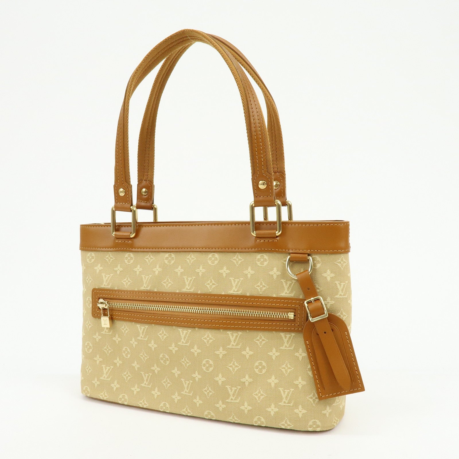 Louis Vuitton Monogram Mini Lucille PM Hand Bag Beige M92684
