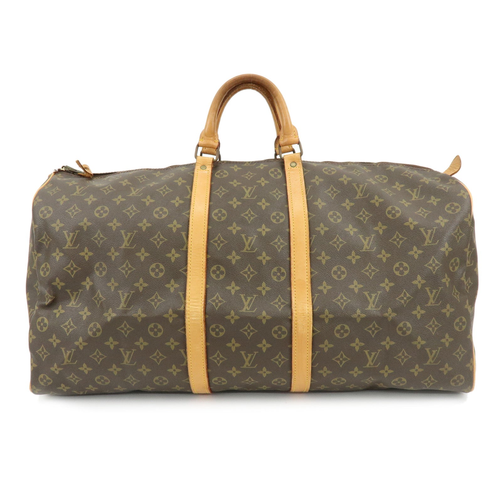 Louis Vuitton Monogram Keep All 60 Boston Bag Brown M41422