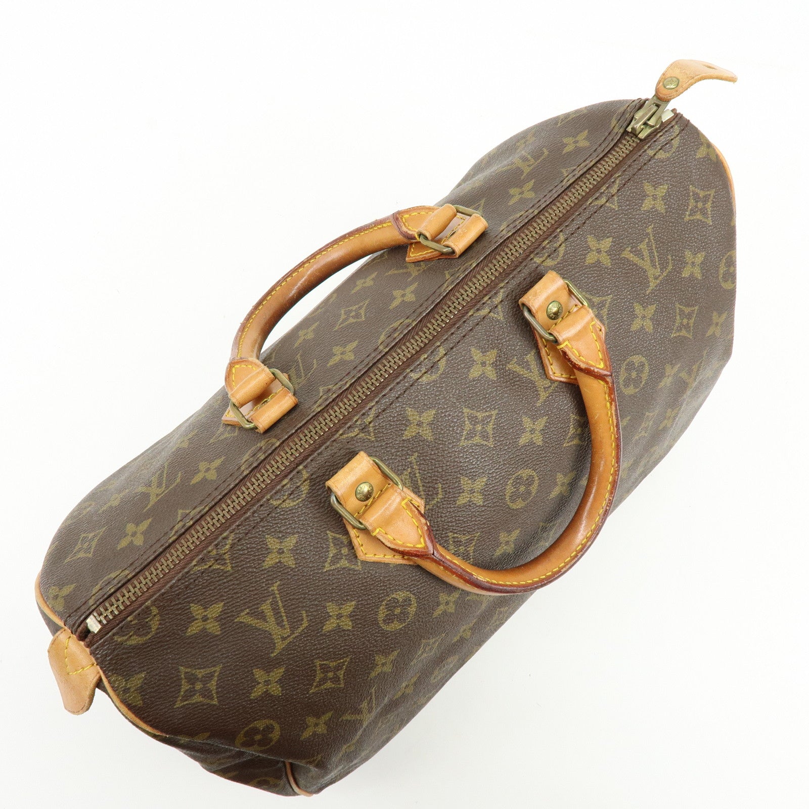 Louis Vuitton Monogram Speedy 35 Canvas Boston Bag Hand Bag M41524