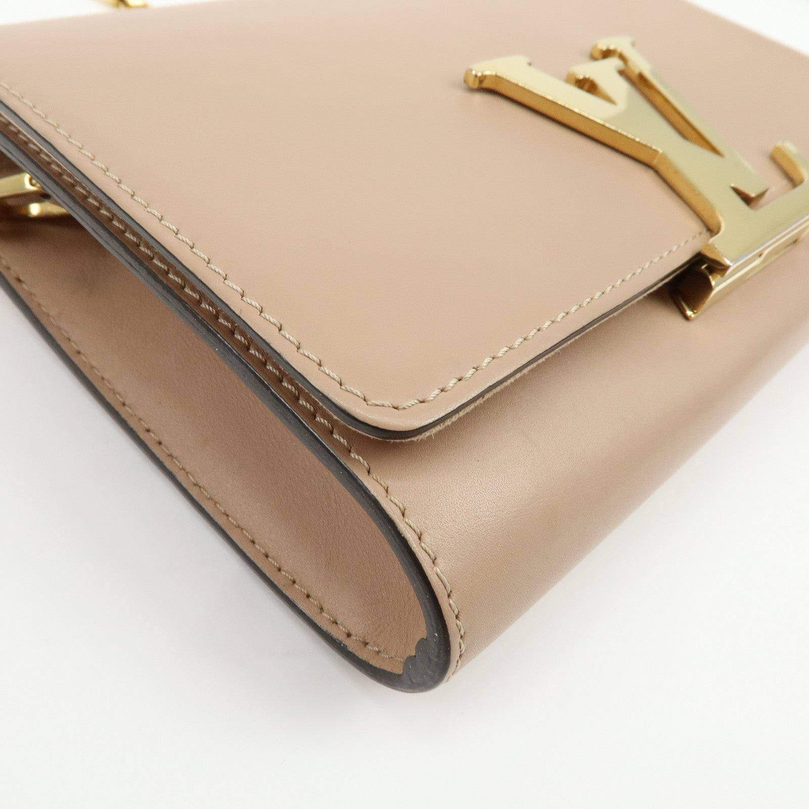 Louis Vuitton Pochette Louise GM Leather Chain Shoulder Bag Pink