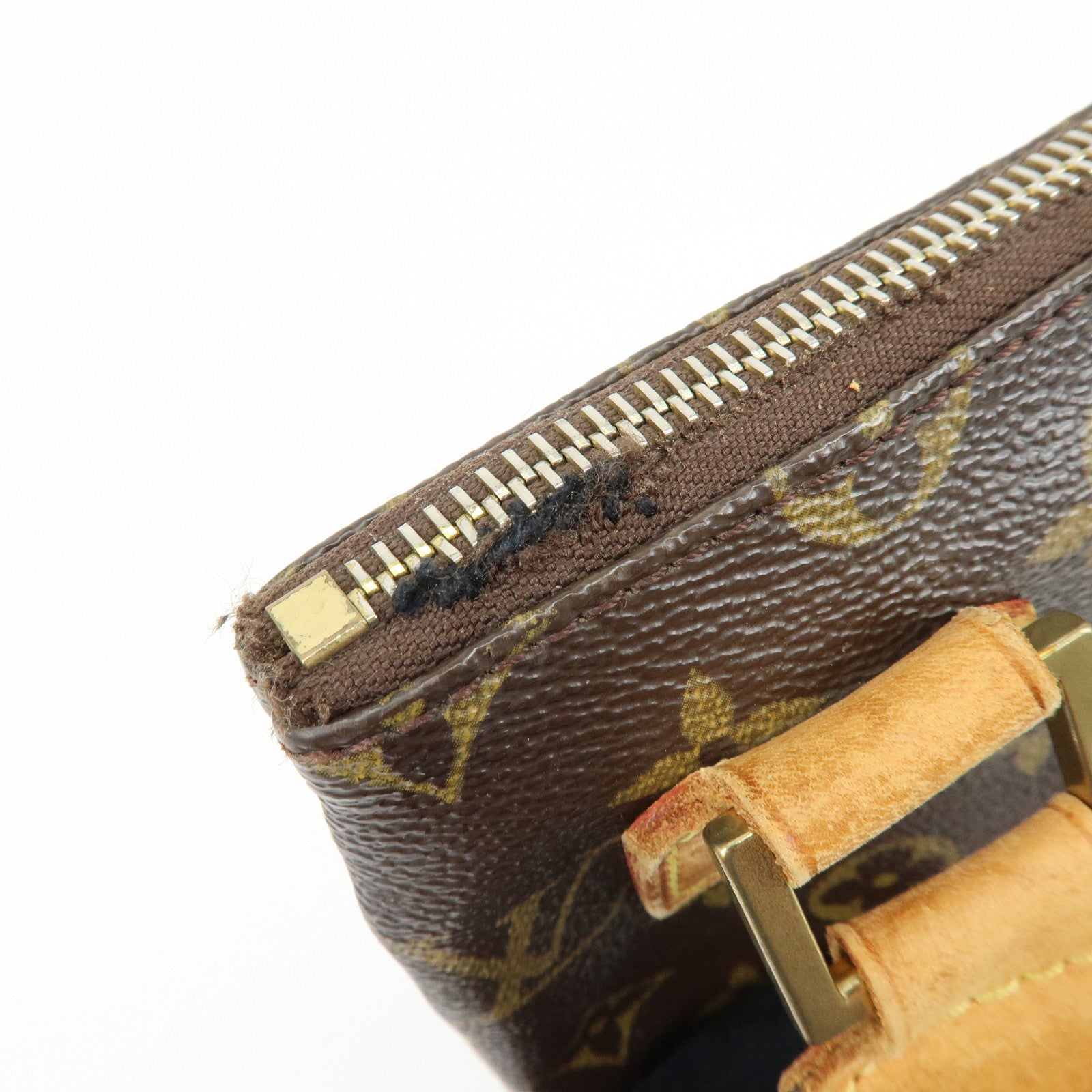Louis Vuitton Monogram Pochette Bosphore Shoulder Bag Brown M40044