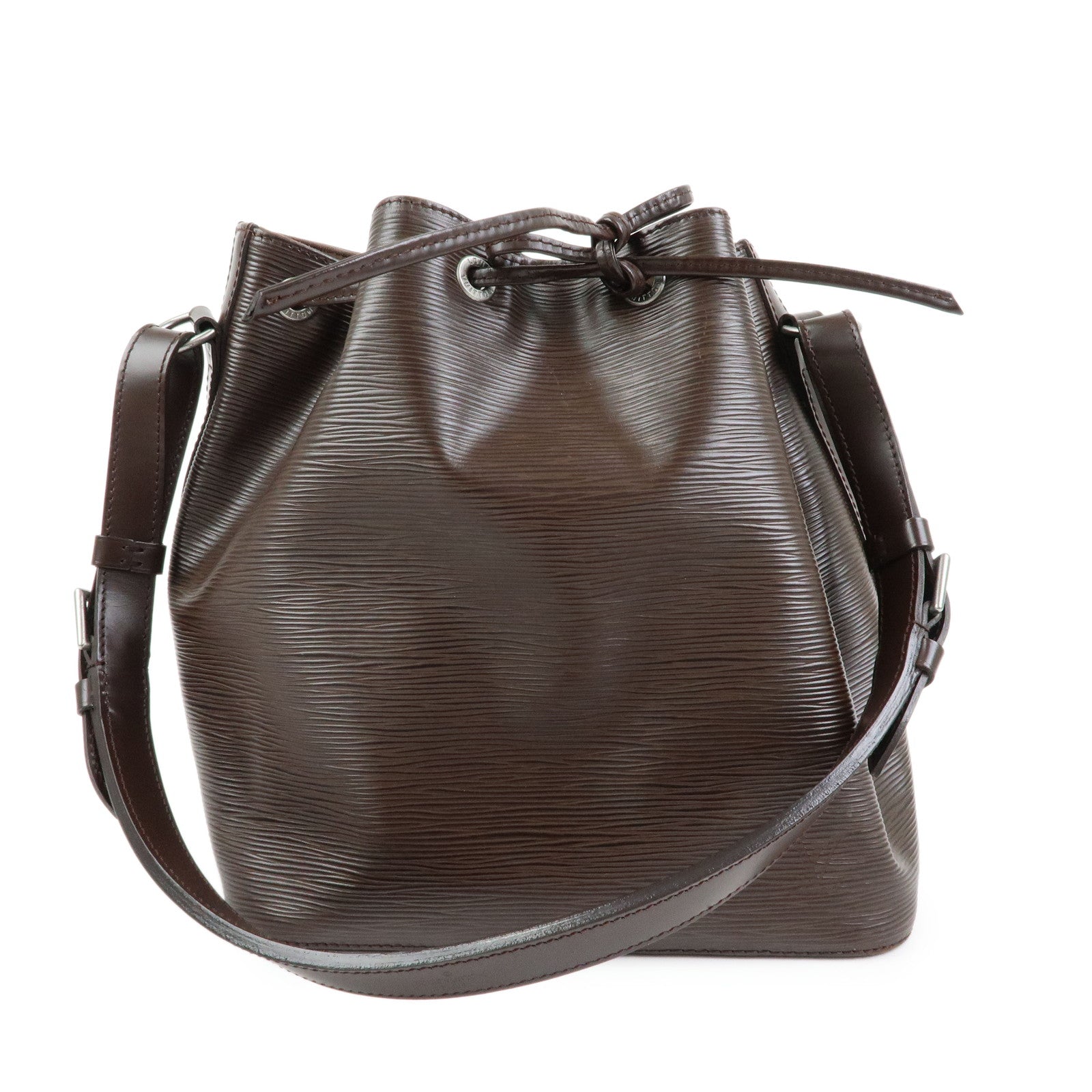 Louis Vuitton Epi Petit Noe Leather Shoulder Bag Mocha M5901D