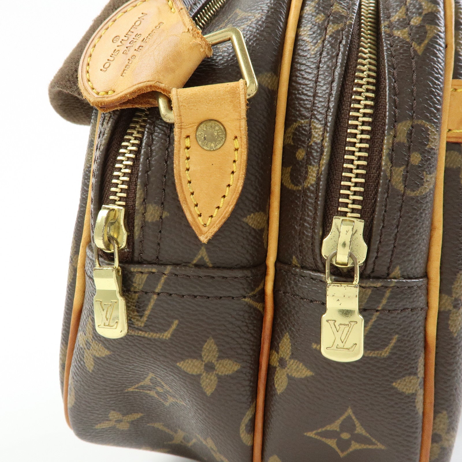 Louis Vuitton Monogram Reporter PM Shoulder Crossbody Bag Brown M45254