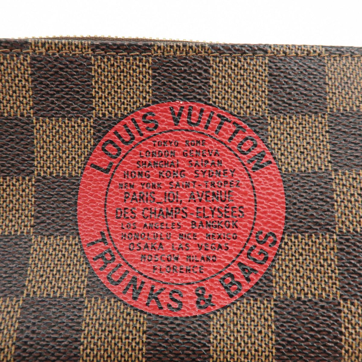 Louis Vuitton Damier T&B Mini Pochette Accessoires Pouch Brown N58011