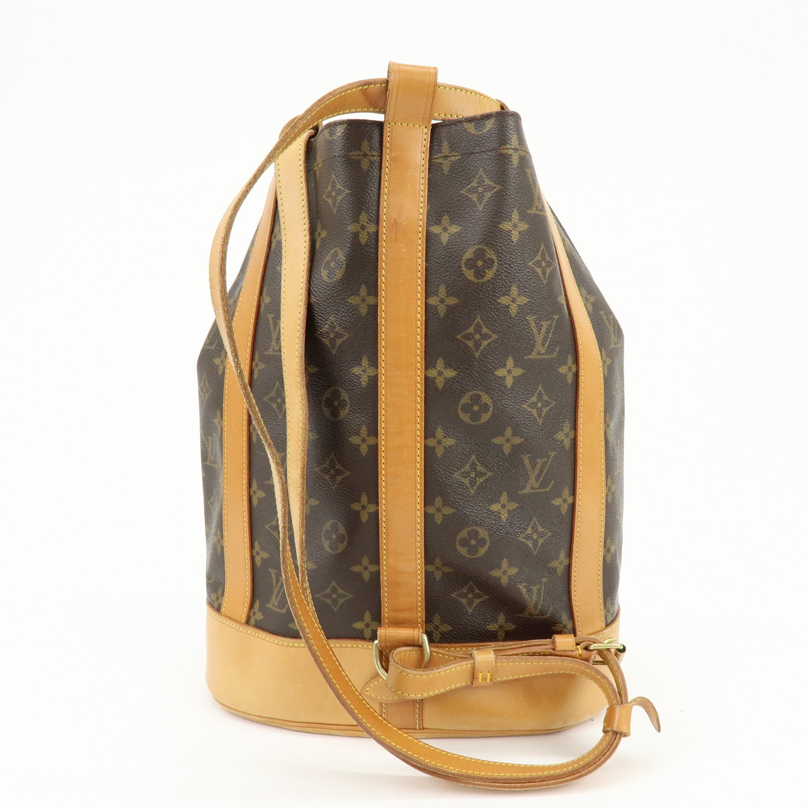 Louis Vuitton Monogram Randonnee PM Laundry Shoulder Bag Brown M42243