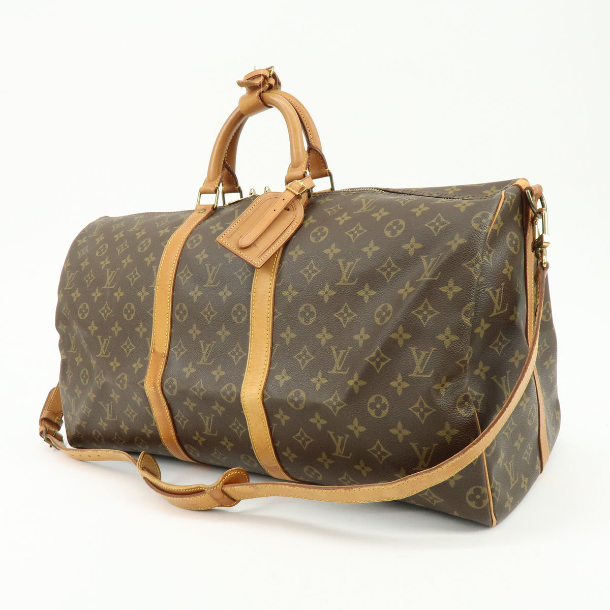 Louis Vuitton Monogram Keep All Bandouliere 55 Boston Bag M41414