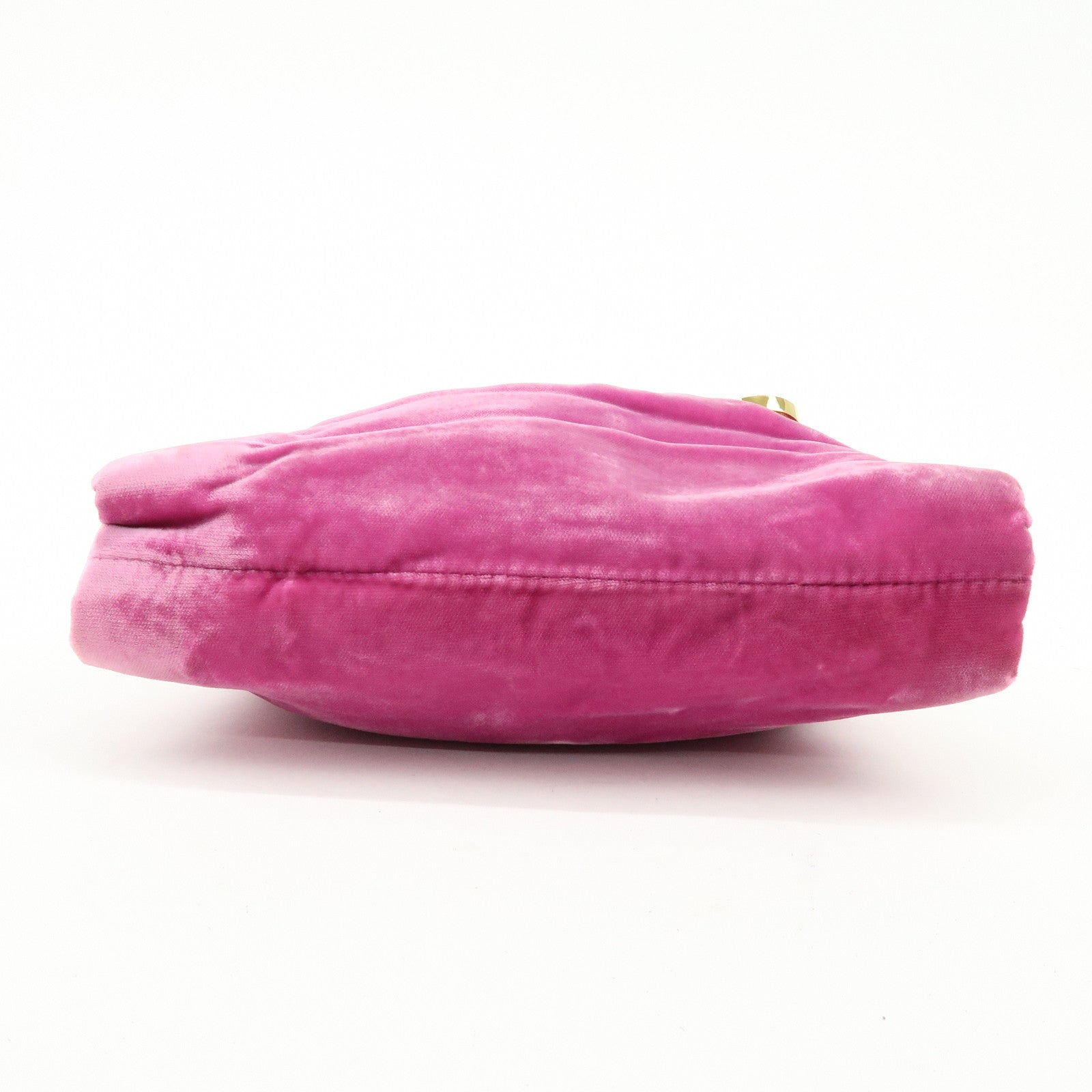 BVLGARI BVLGARI Velour Mini Clutch Bag Clutch Purse Pink