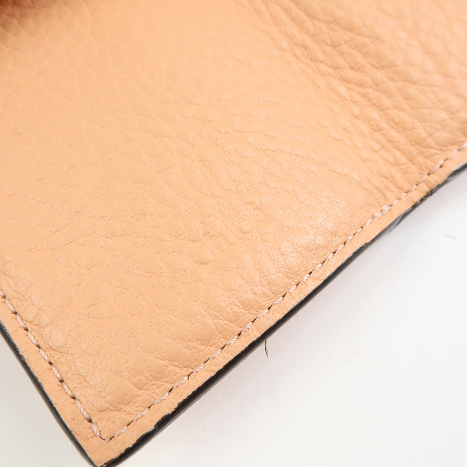 Chloe Set of 2 Alphabet Paddington Leather Long Compact Wallet