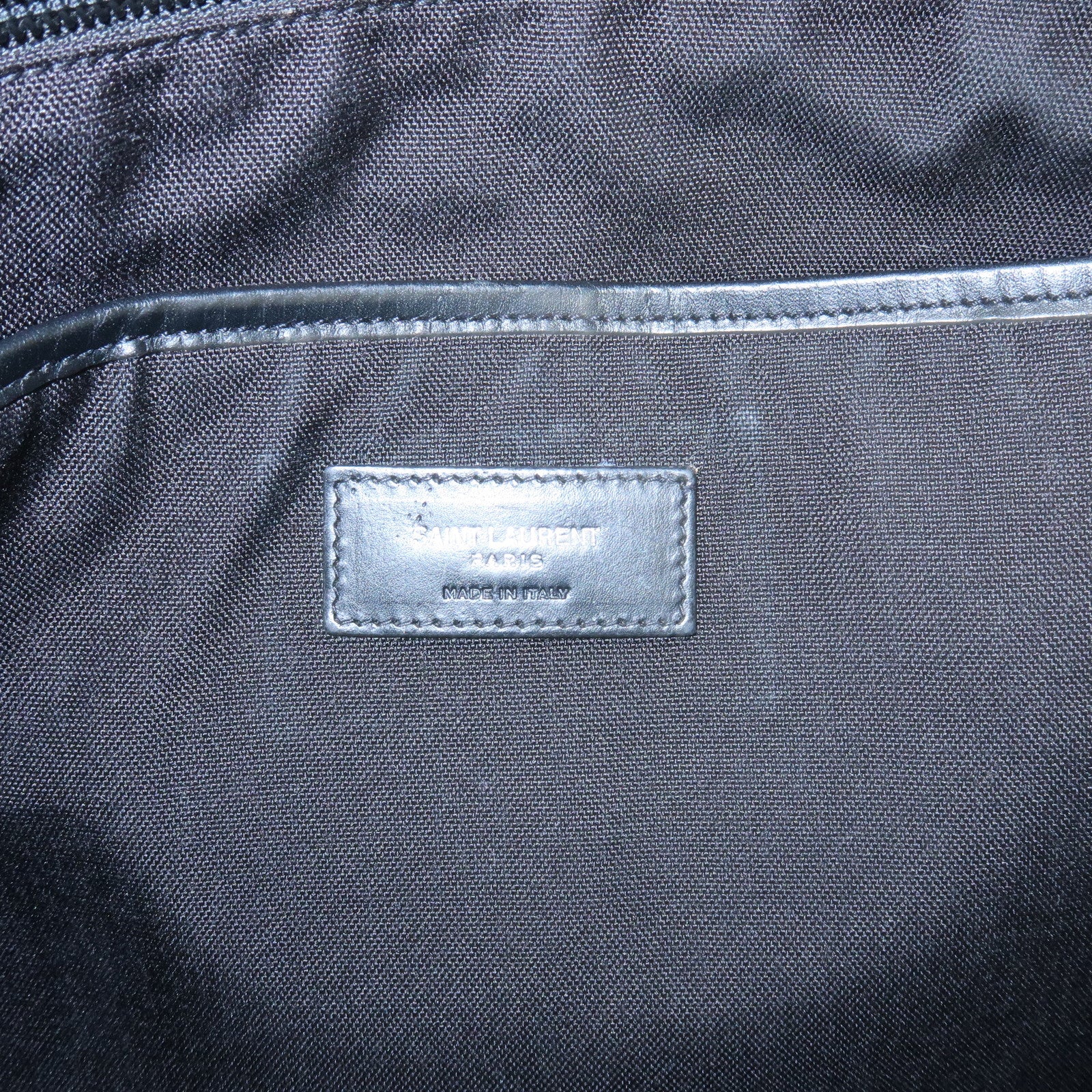SAINT LAURENT PARIS Canvas Leather Sac City Laptop Backpack 533232