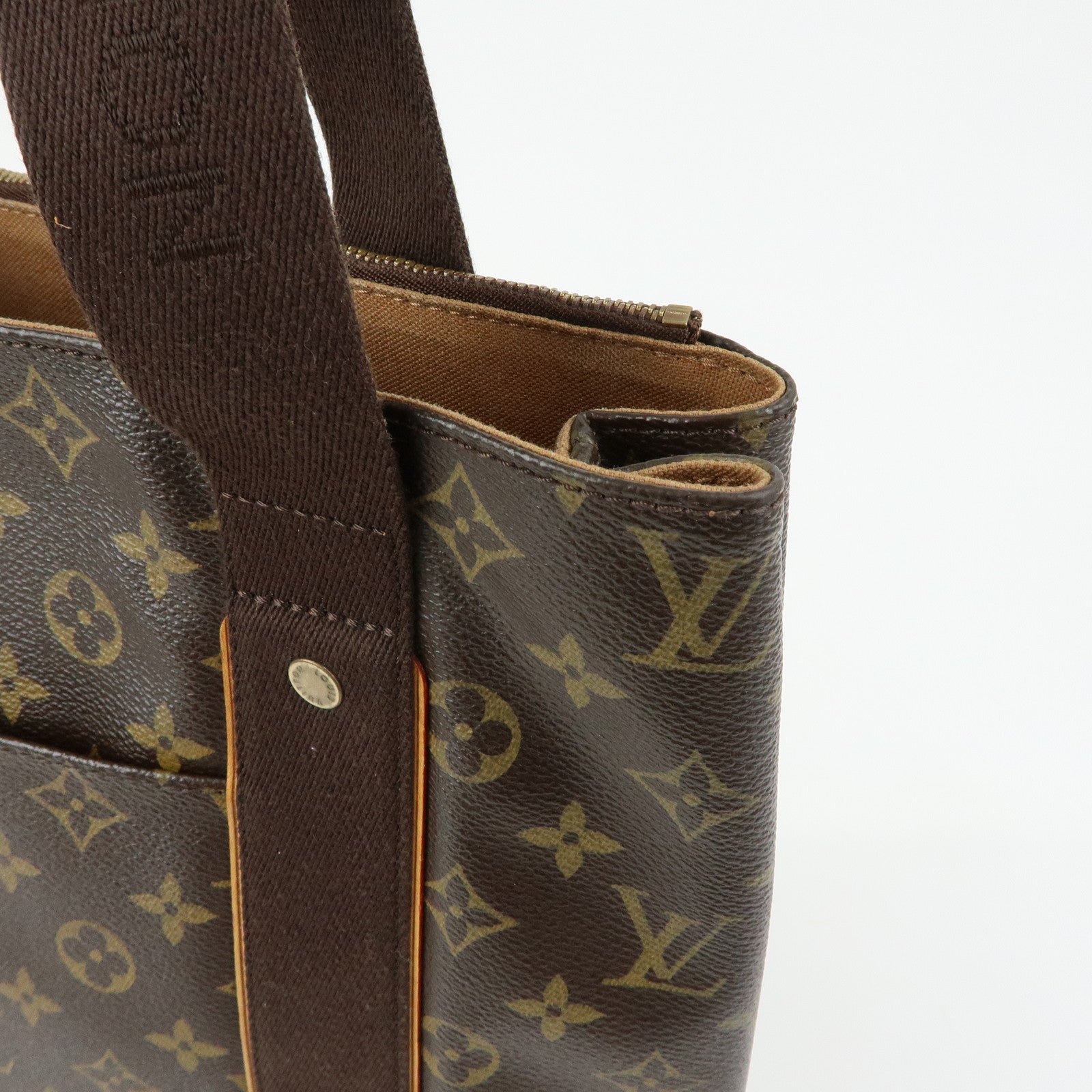 Louis Vuitton Monogram Cabas Beaubourg Tote Bag Brown M53013
