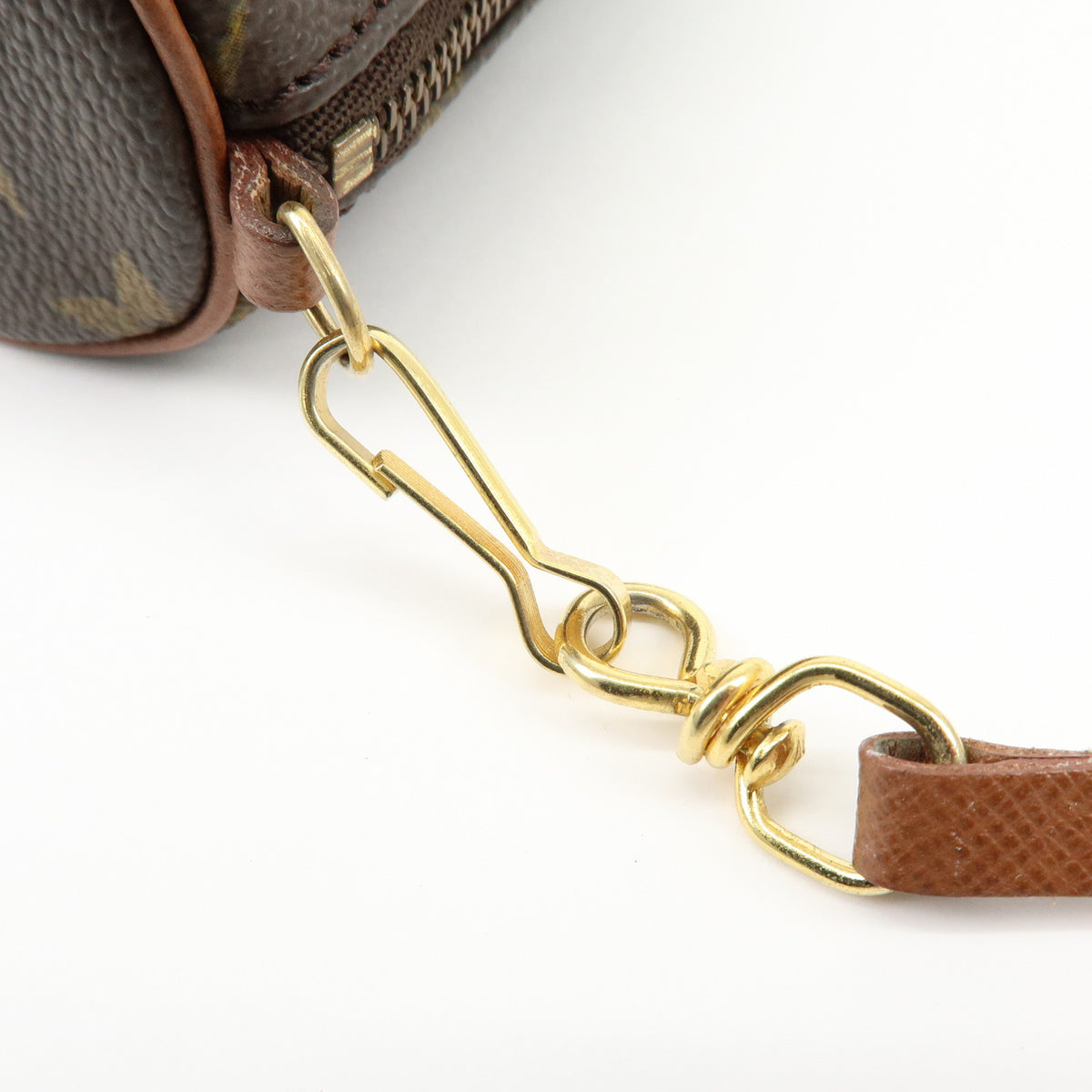Louis Vuitton Monogram Mini Pouch for Papillon Bag Brown