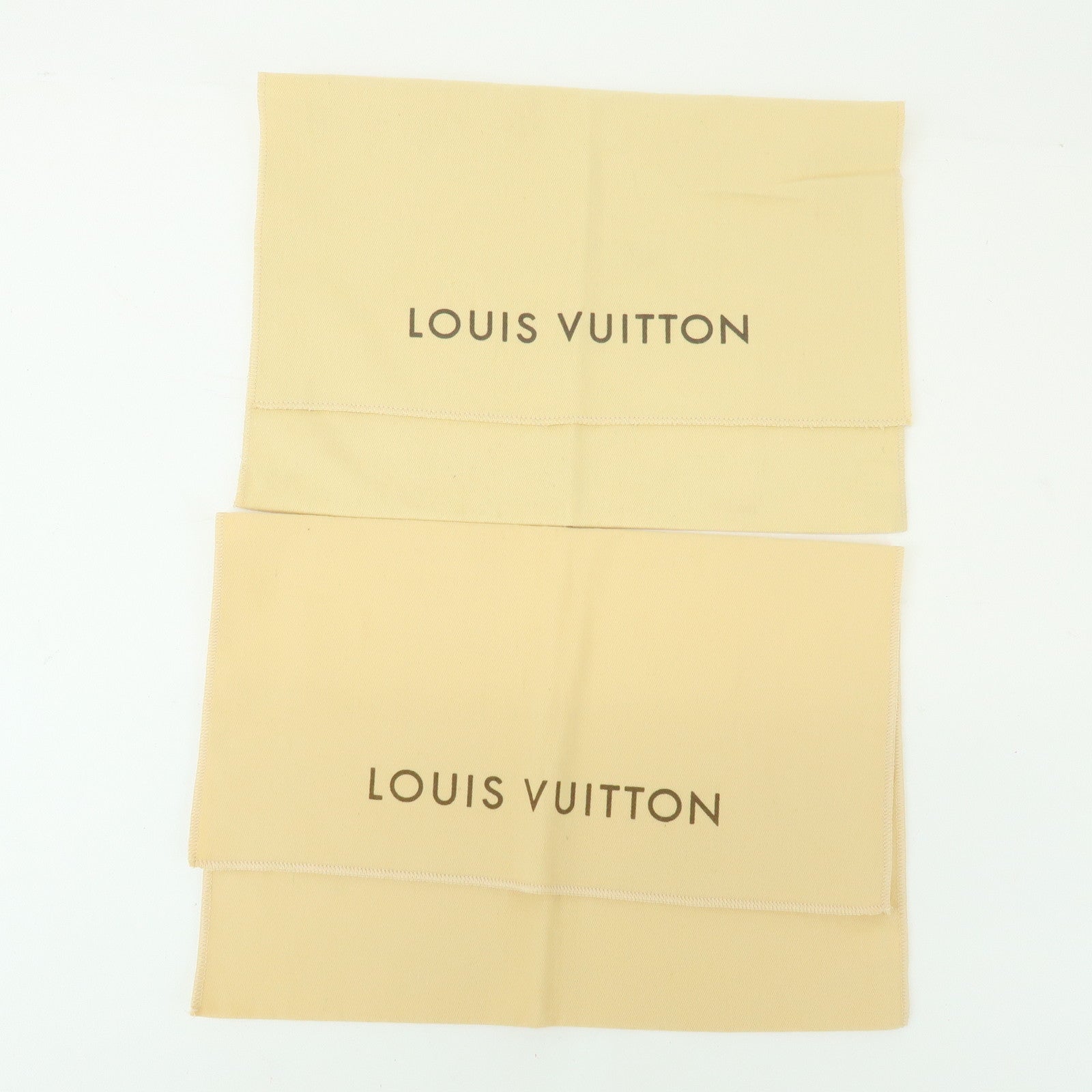 Loiuis Vuitton Set Of 10 Dust Bag Flap Style Beige