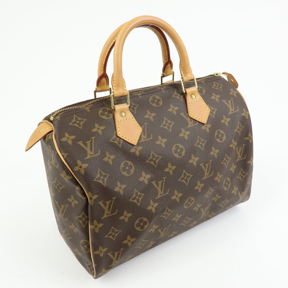 Louis Vuitton Monogram Speedy 30 Boston Bag Hand Bag Brown M41526