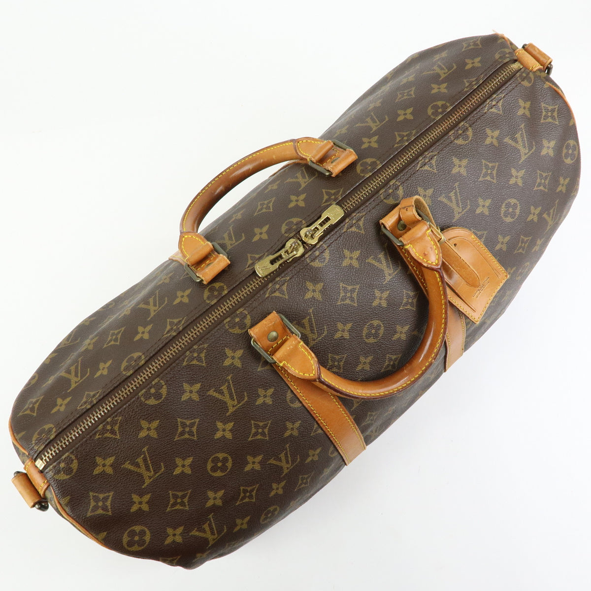 Louis Vuitton Monogram Keep All Bandouliere 50 Boston Bag M41416