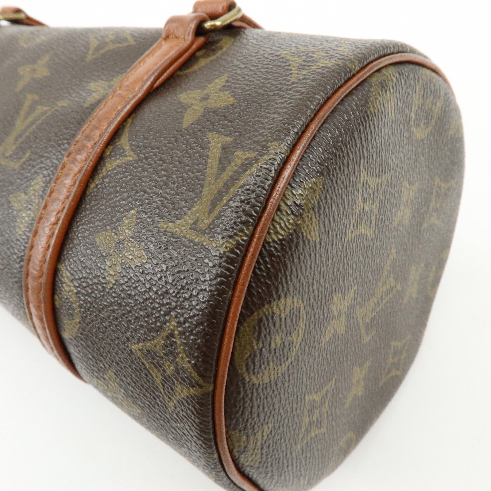 Louis Vuitton Monogram Papillon 26 Hand Bag Old Style Brown M51366