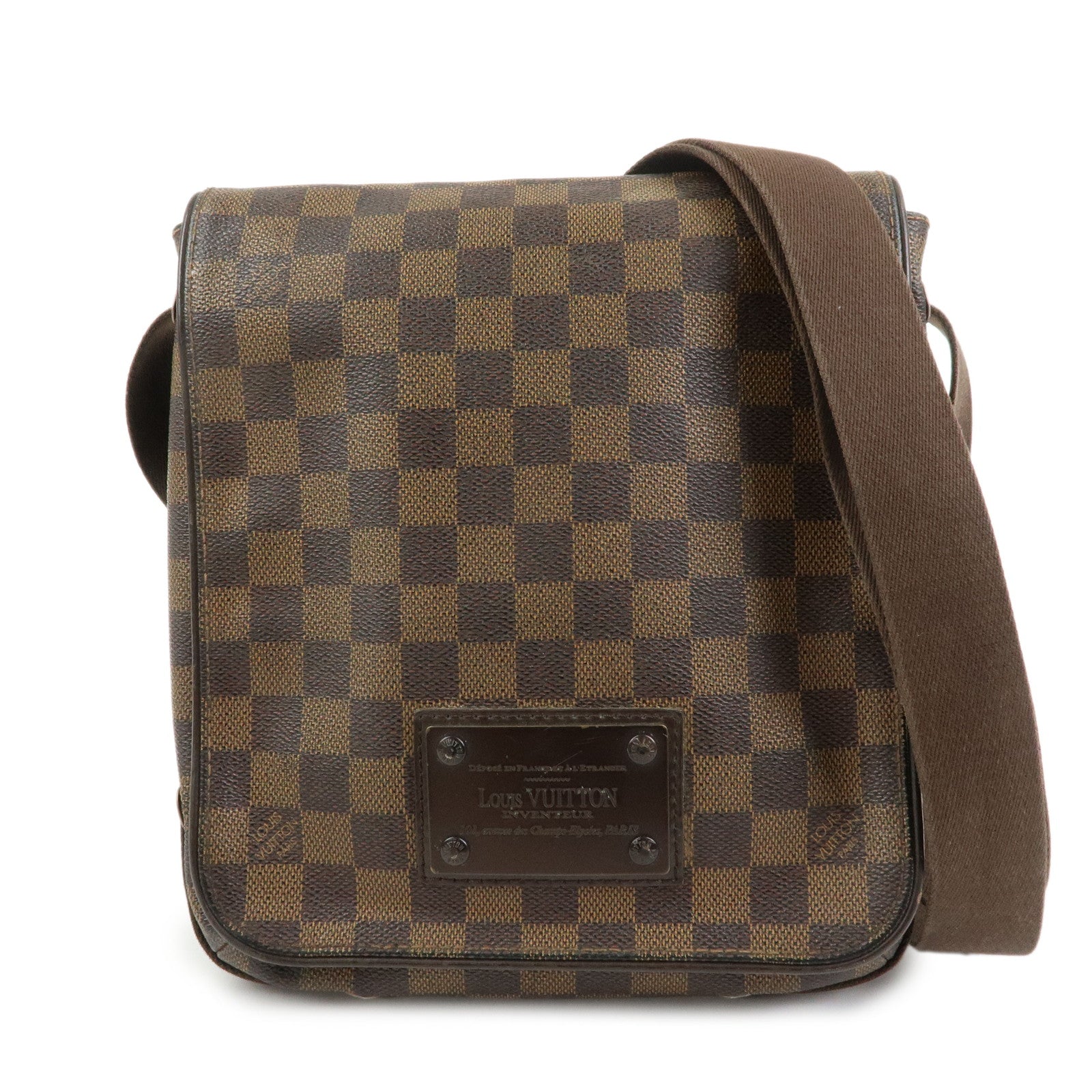 Louis Vuitton Damier Ebene Brooklyn PM Shoulder Crossbody Bag N51210