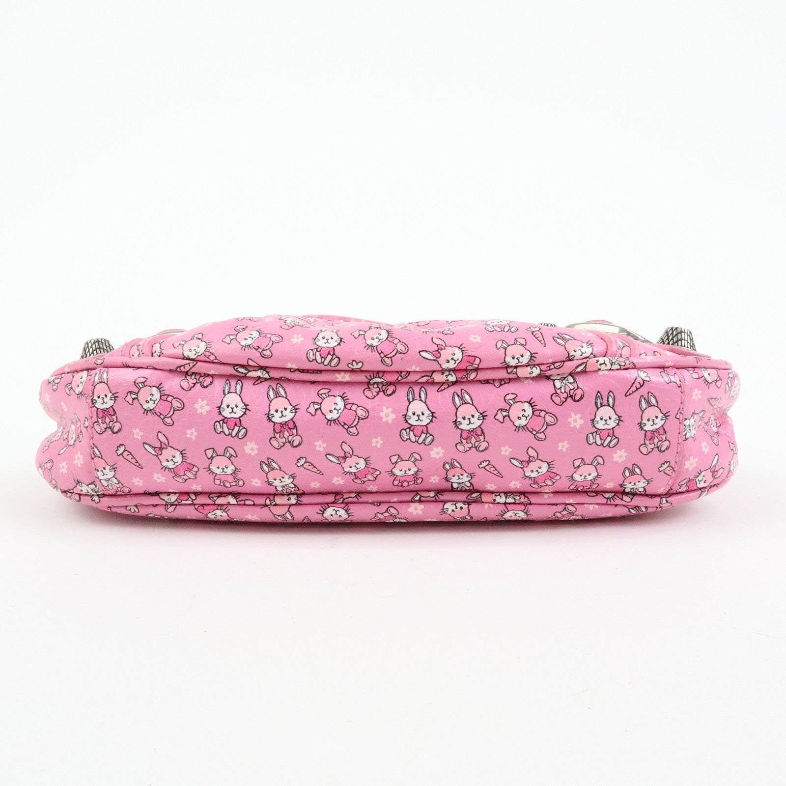 BALENCIAGA Le Cagole Mini Rabbit Pattern Leather Shoulder Bag 695814