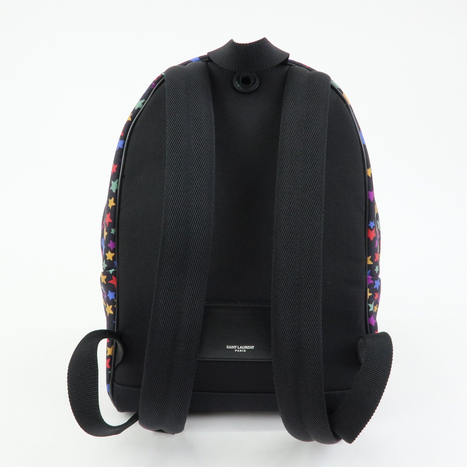 SAINT LAURENT PARIS City Canvas Leather Backpack Star Pattern 508548