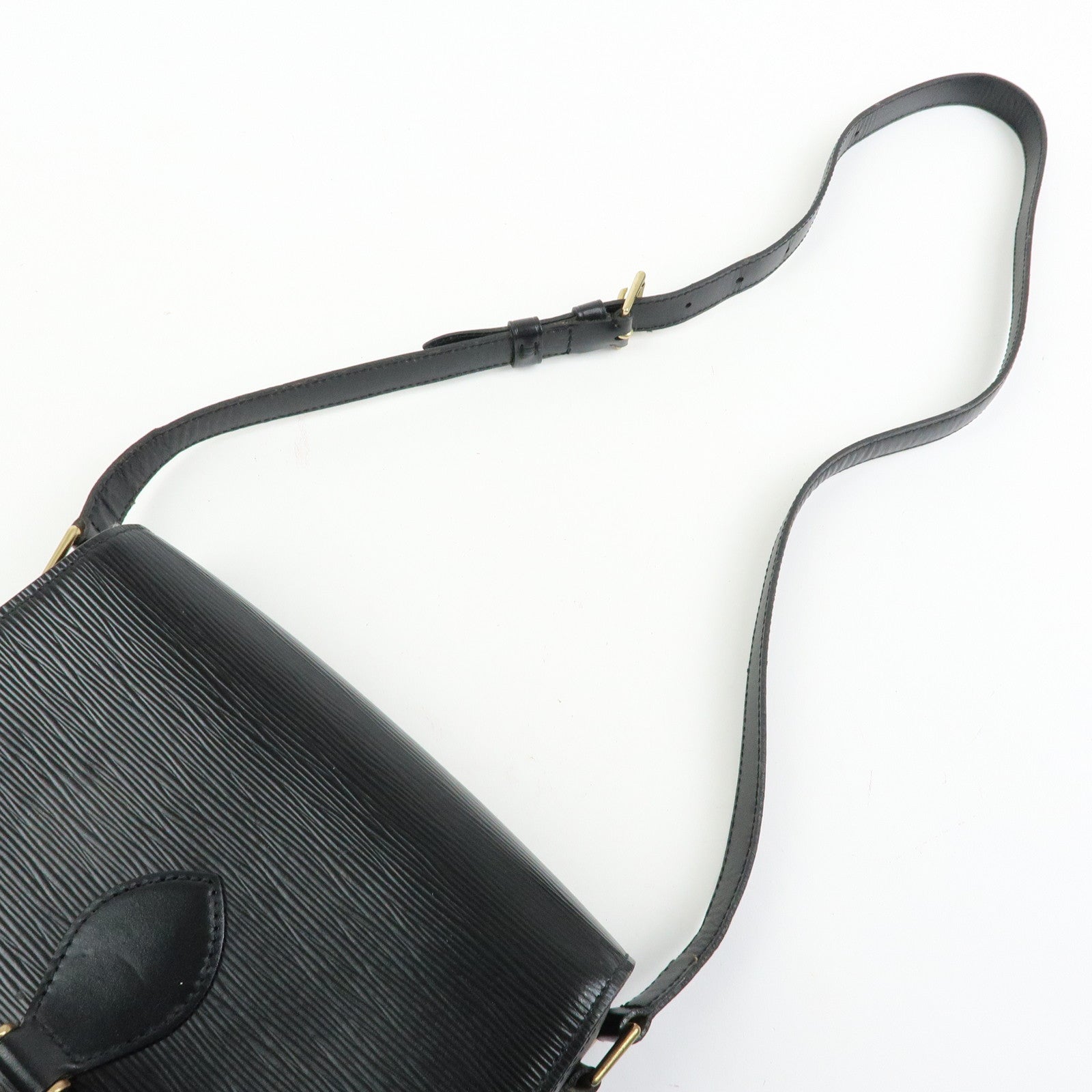 Louis Vuitton Epi Saint Cloud Shoulder Bag Black Noir M52192