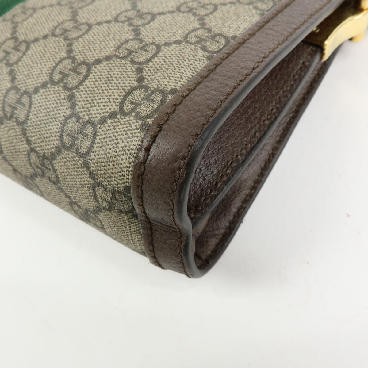 GUCCI Ophidia Sherry GG Supreme Chain Shoulder Bag Beige Brown 503877