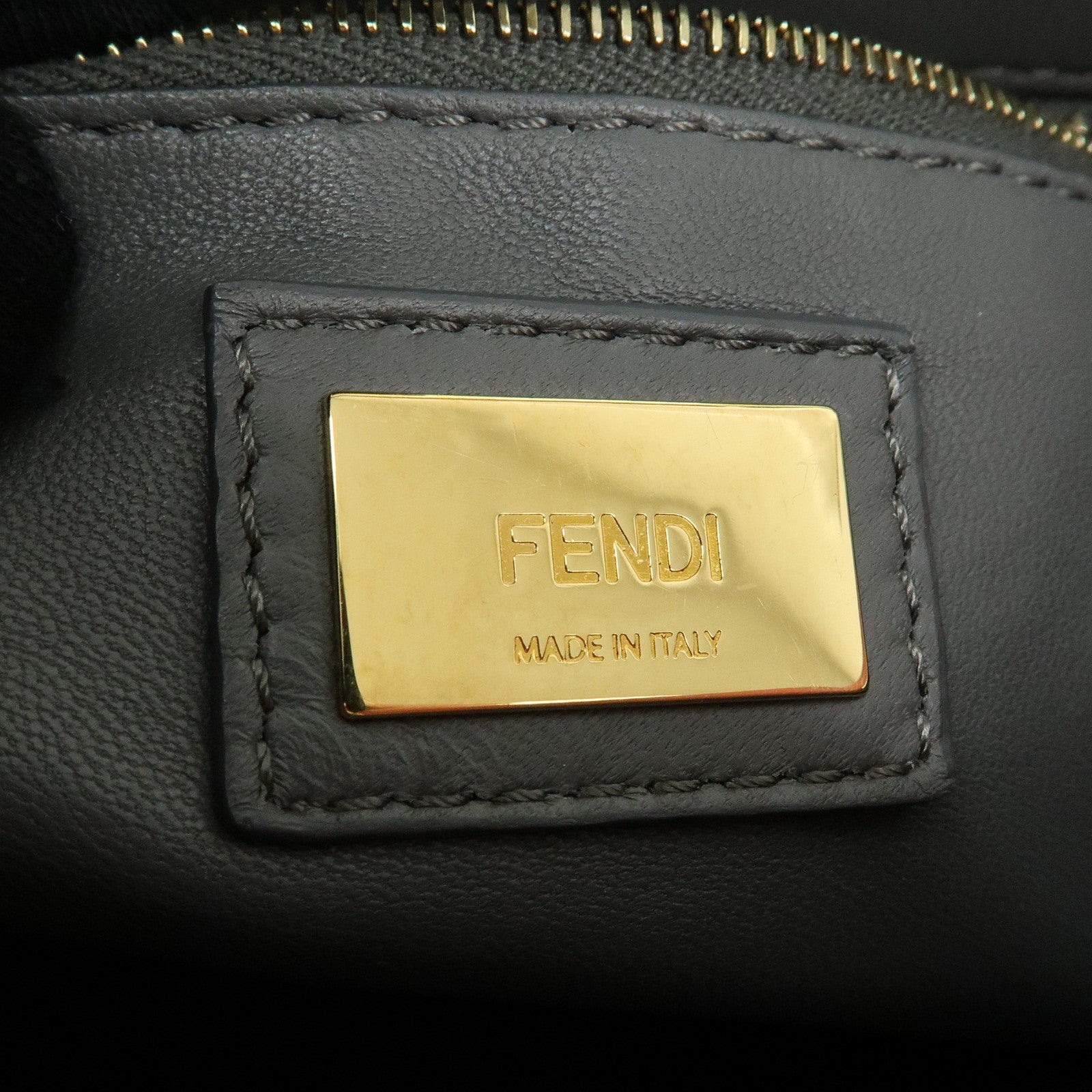 FENDI Peekaboo Mini Leather 2Way Shoulder Bag Hand Bag Pink 8BN244