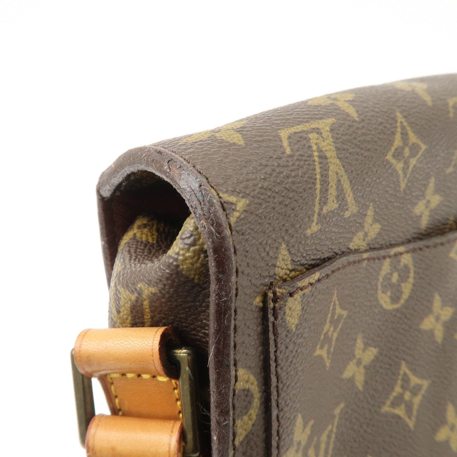 Louis Vuitton Monogram Saint Cloud GM Shoulder Bag Brown M51242 Used