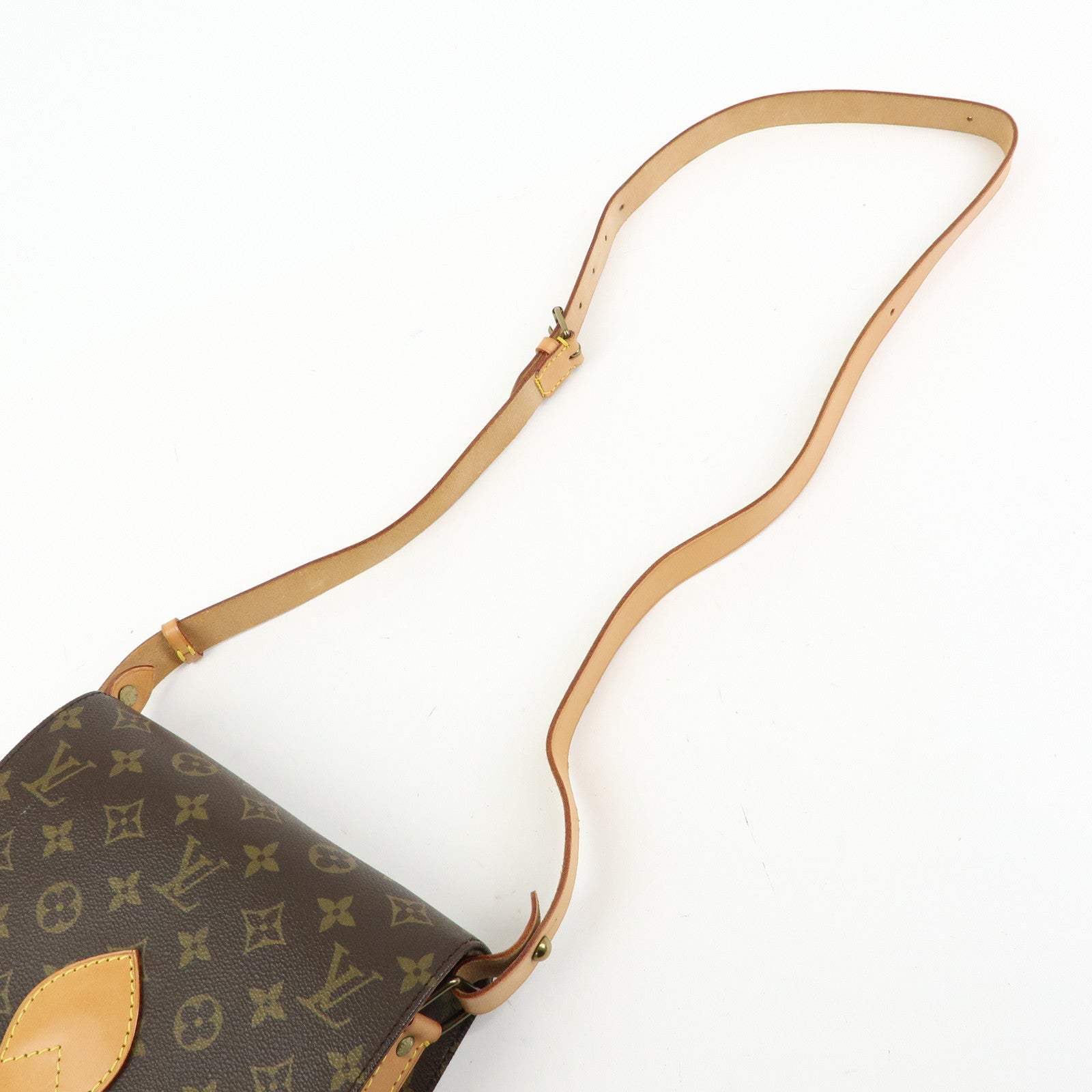 Louis Vuitton Monogram Cartouchiere MM  Shoulder Bag Brown M51253