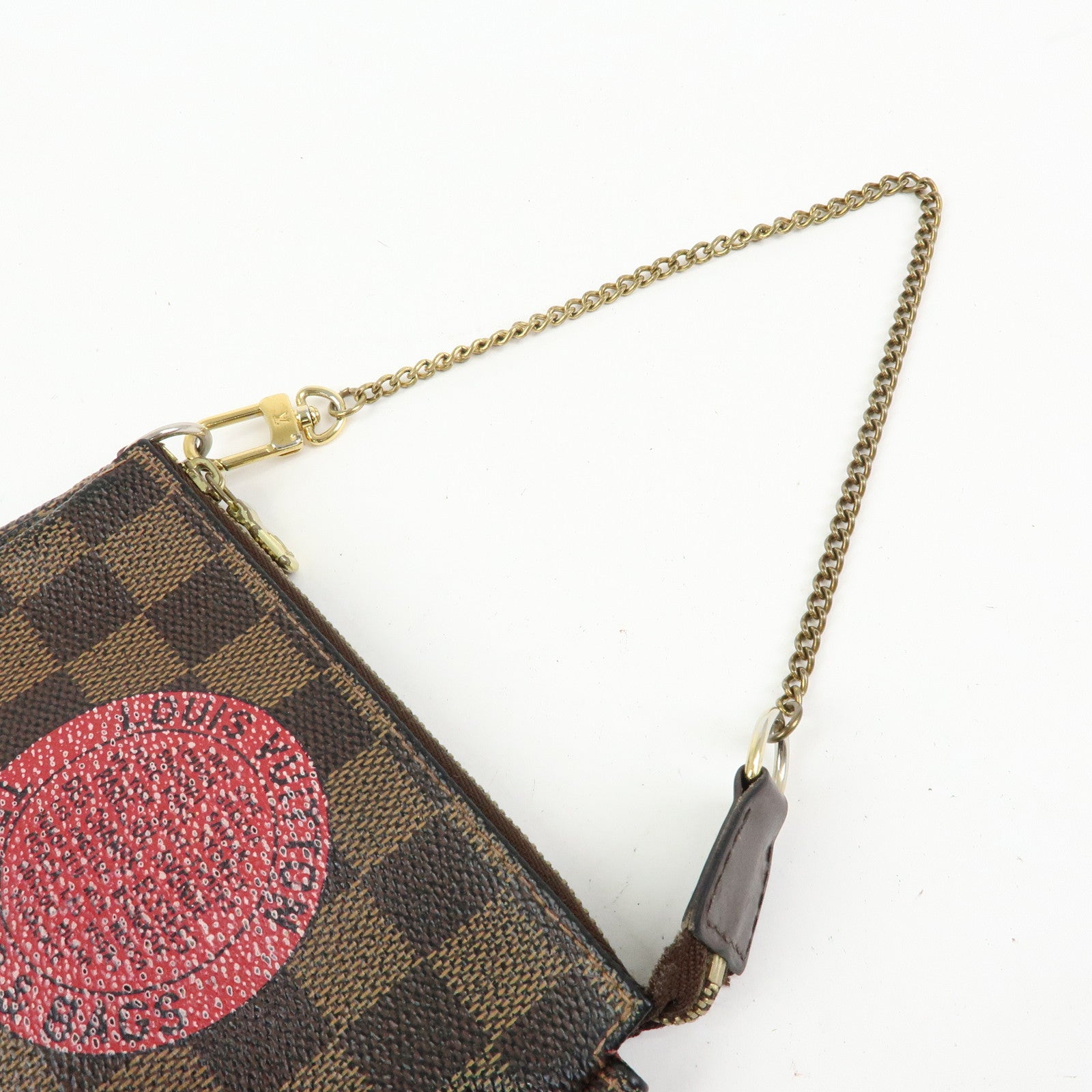 Louis Vuitton Damier T&B Mini Pochette Accessoires Pouch Brown N58011