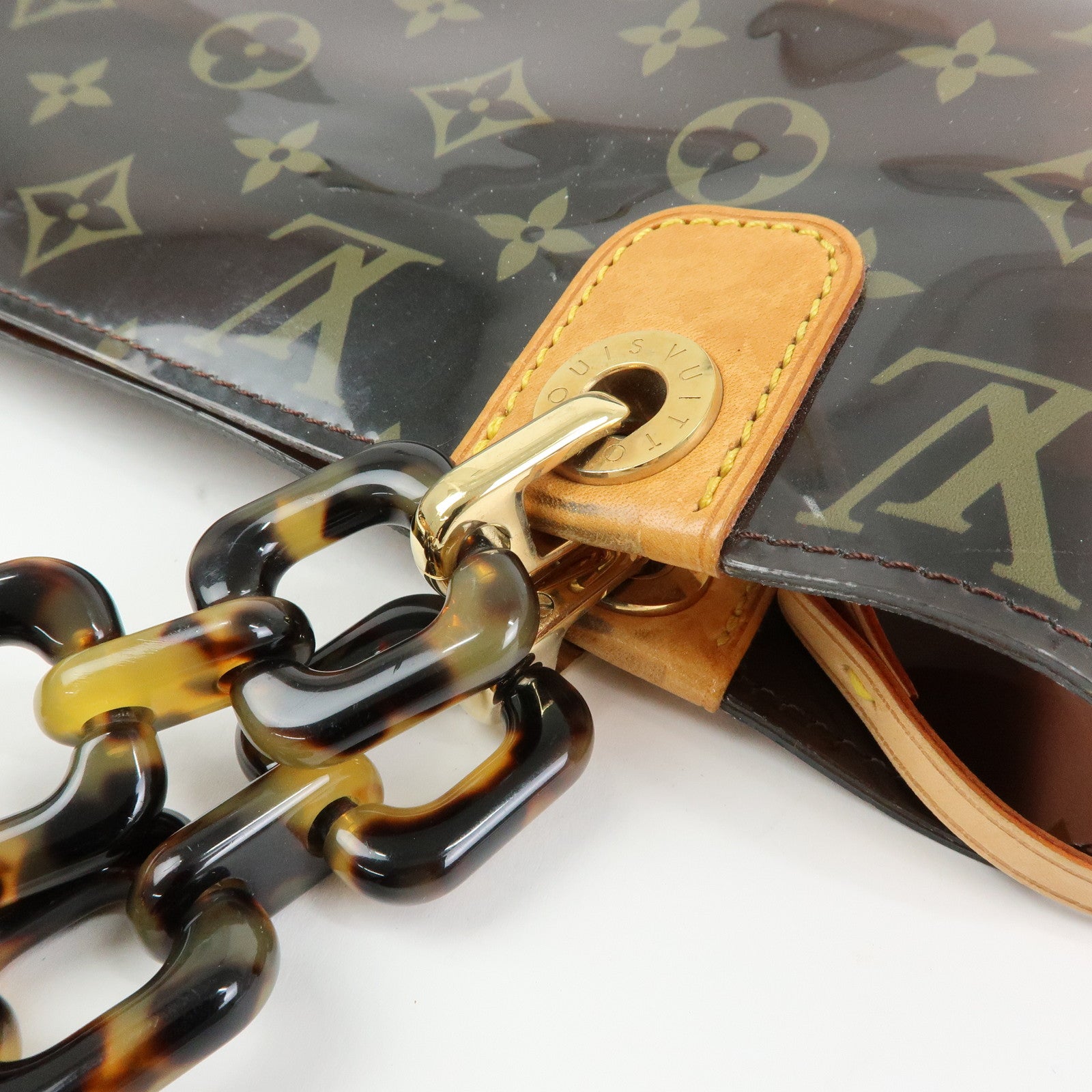 Louis Vuitton Monogram Cabas Ambre PM Tote Bag Clear Brown M92502