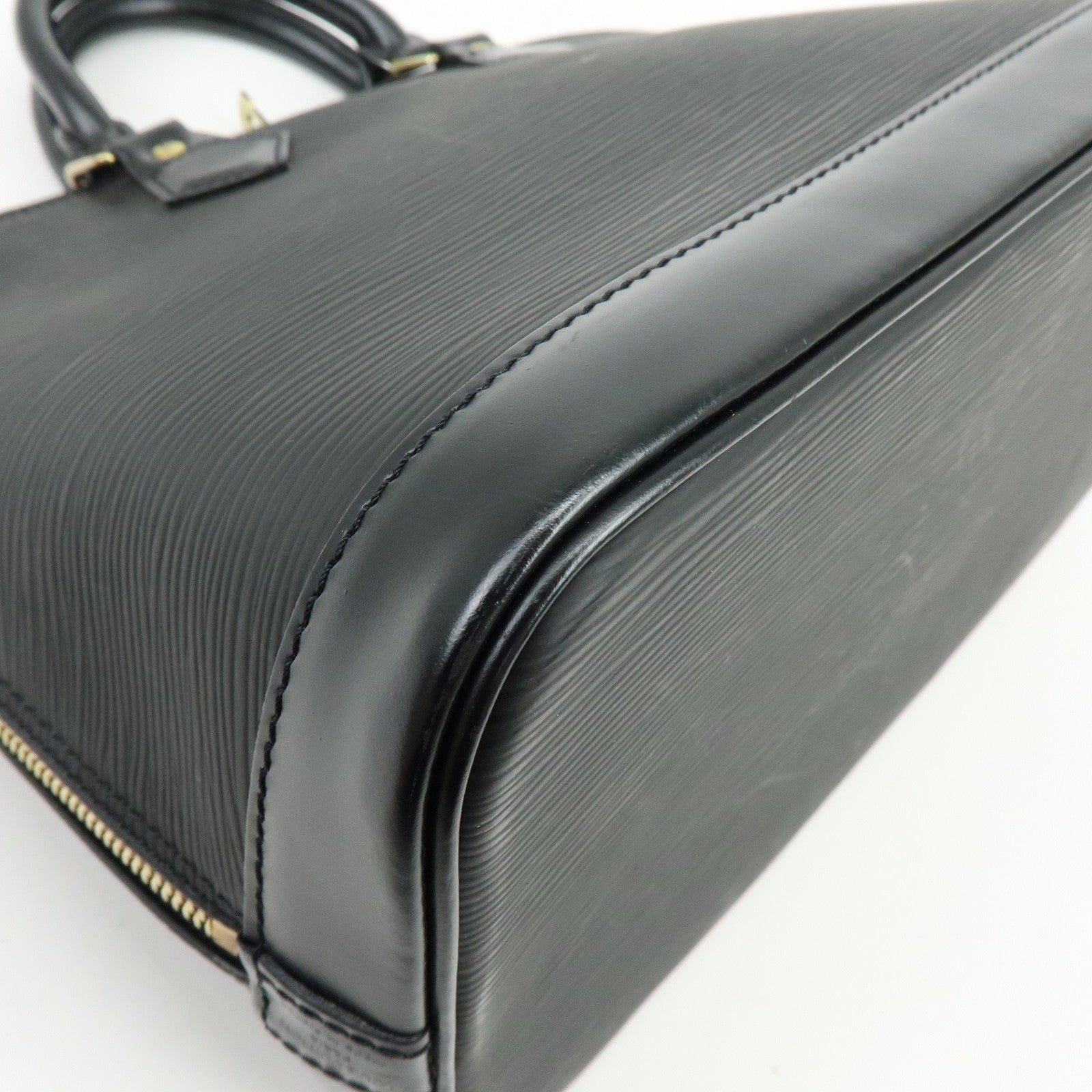 Louis Vuitton Epi Alma PM Leather Hand Bag Noir Black M52142