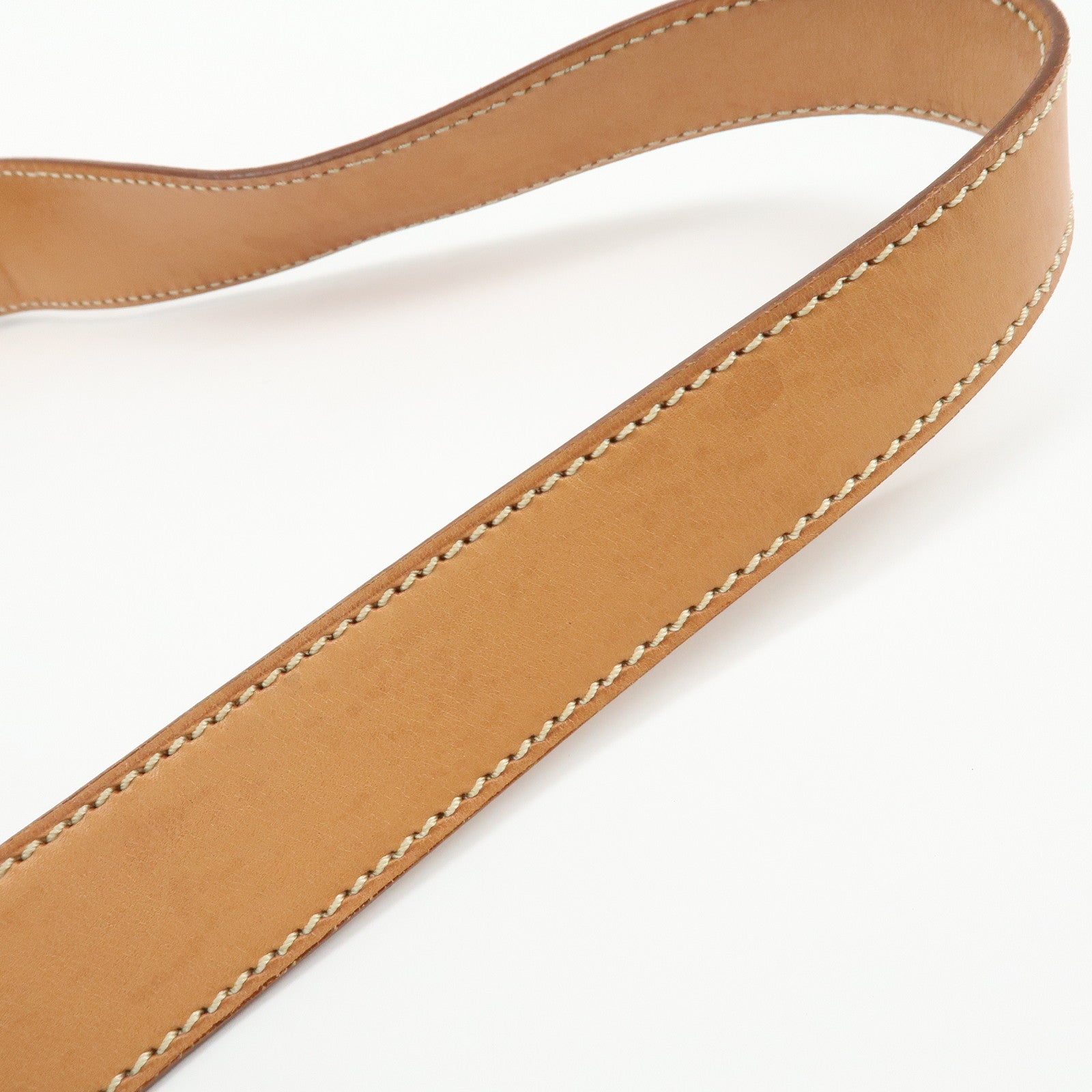 CELINE Logo Leather Turn Lock Shoulder Bag Hand Bag Light Brown