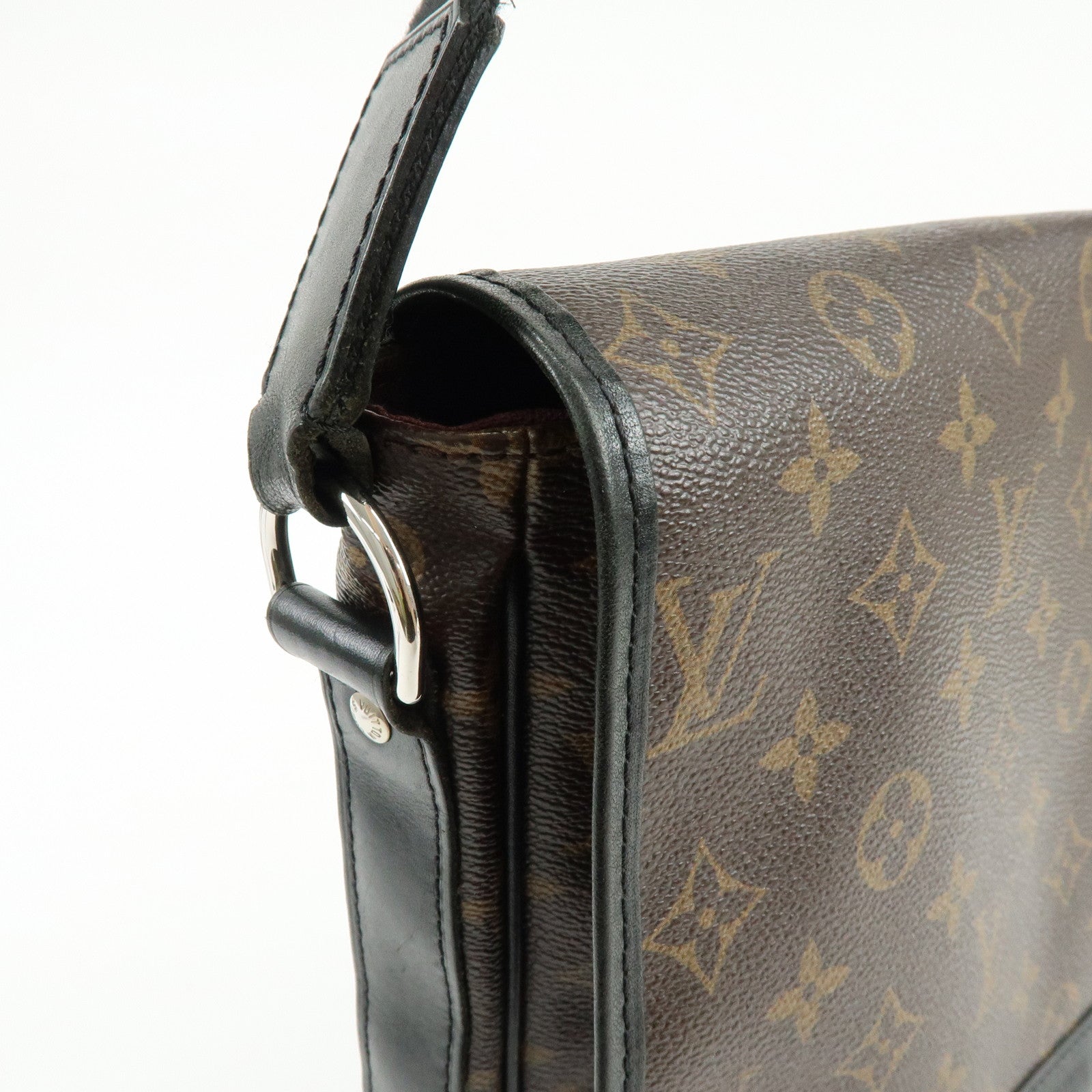 Louis Vuitton Macassar Bass MM Shoulder Bag Crossbody Bag Brown M56715