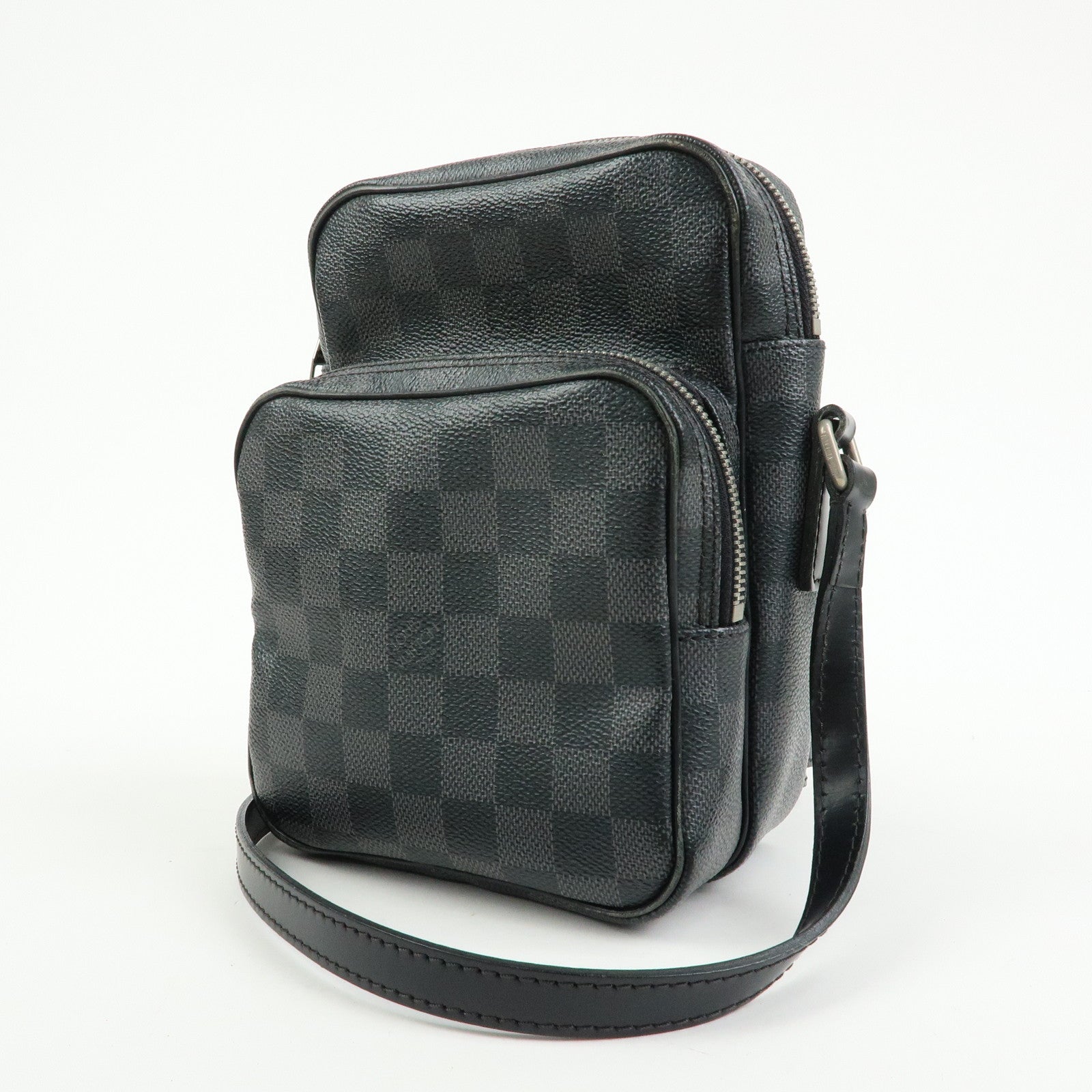 Louis Vuitton Damier Graphite Rem Shoulder Bag Black N41446