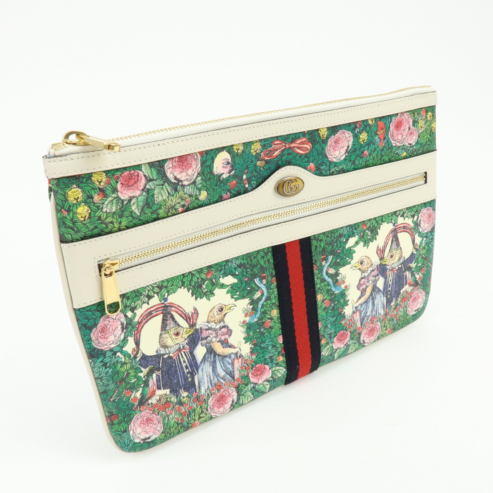 GUCCI Sherry Ophidia Yuko Higuchi Japan Limited Flat Pouch Bag 517551