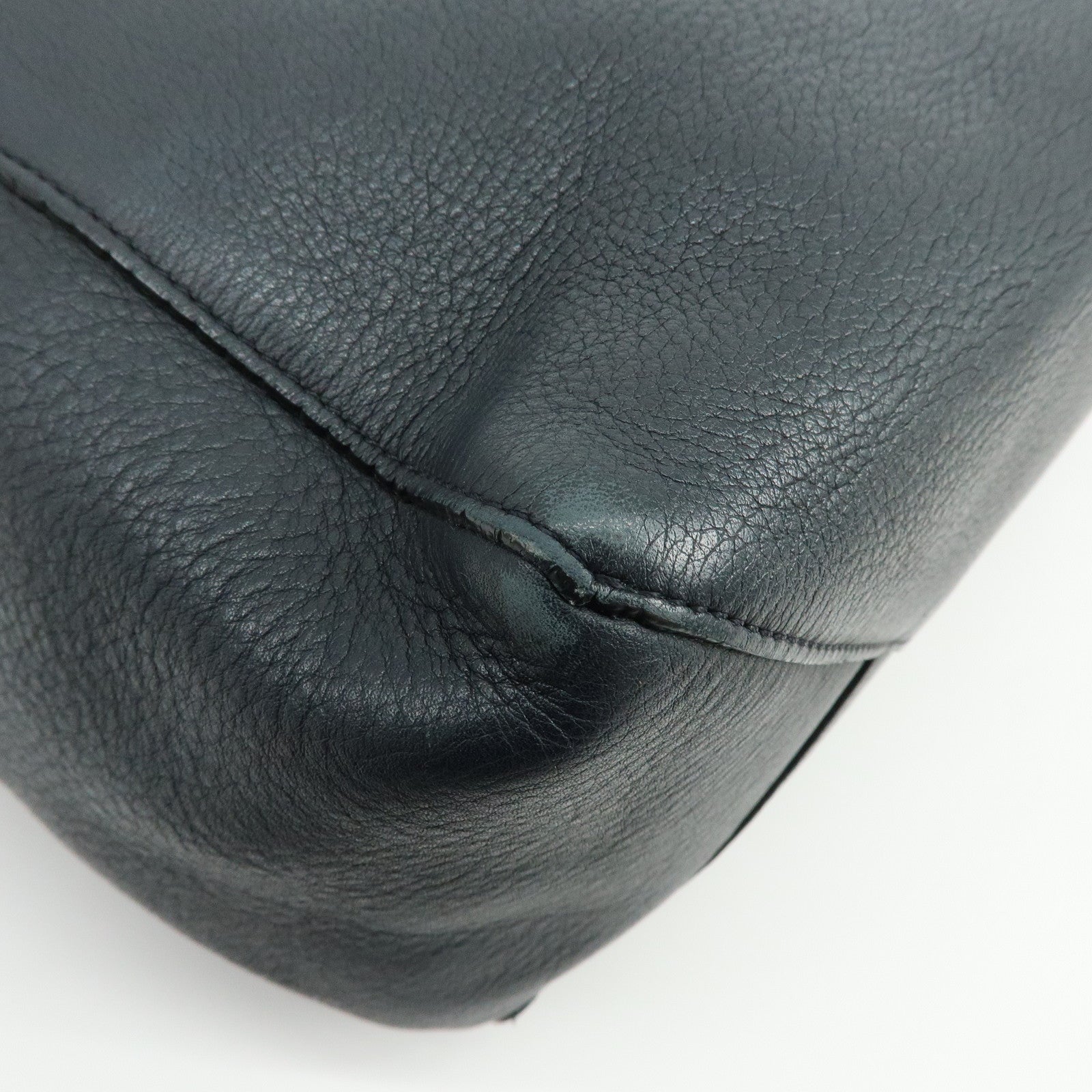 CELINE Cabas Phantom Leather Shoulder Bag Tote Bag Black