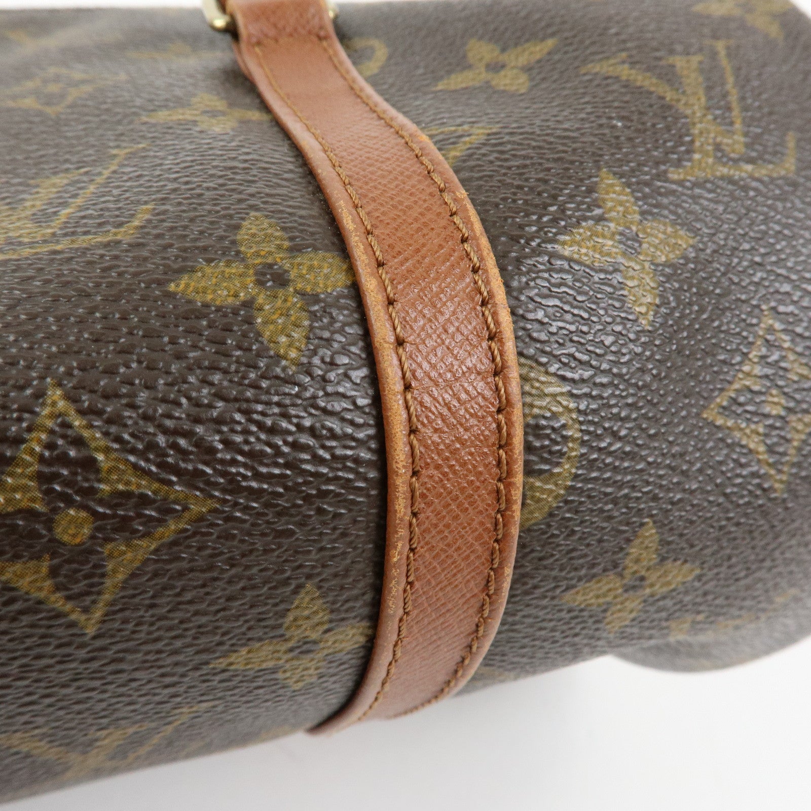 Louis Vuitton Monogram Papillon 30 Hand Bag Brown Old Style M51365