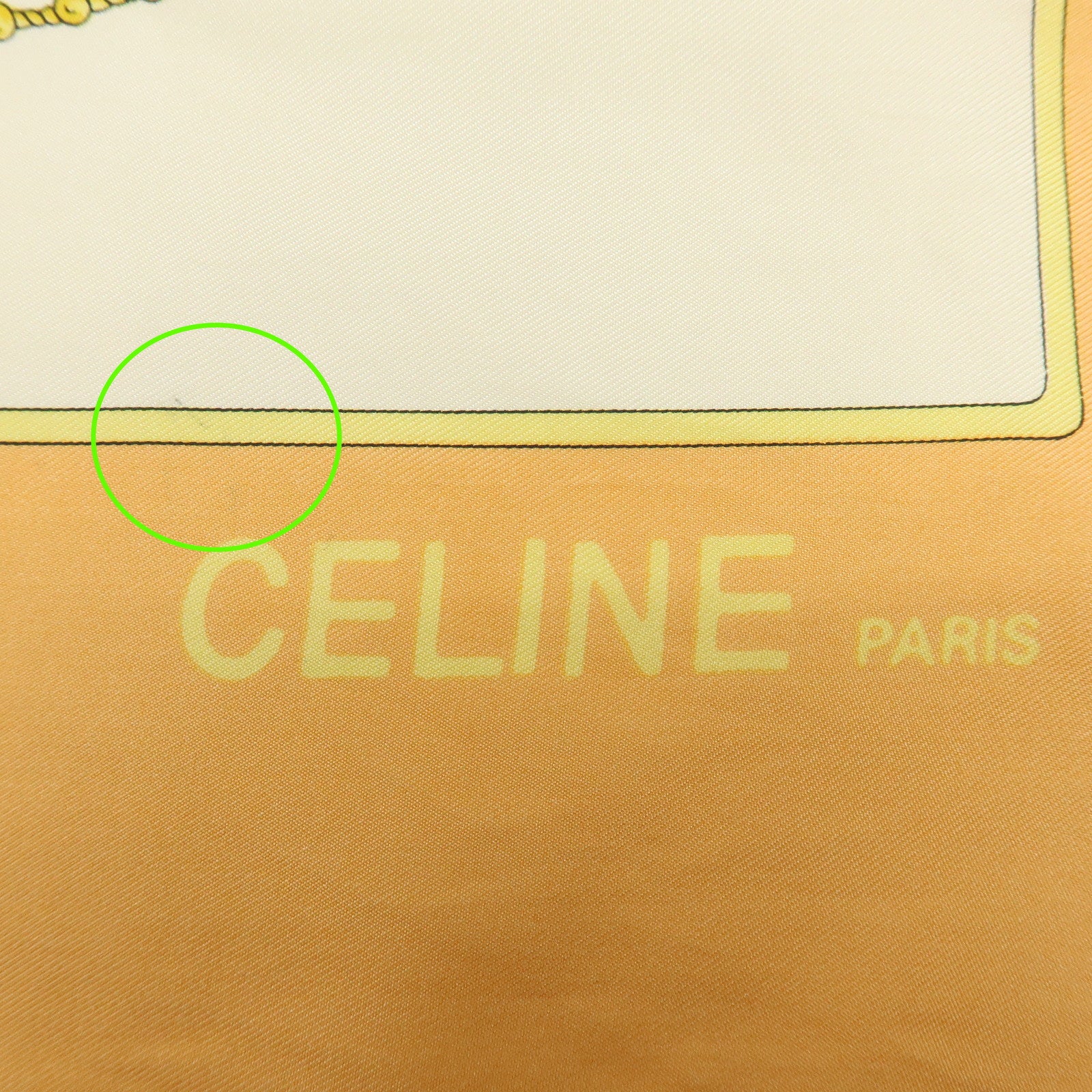 CELINE Set of 4 Silk Cotton Scarf Shawl Tassel Motif Beige Black Red