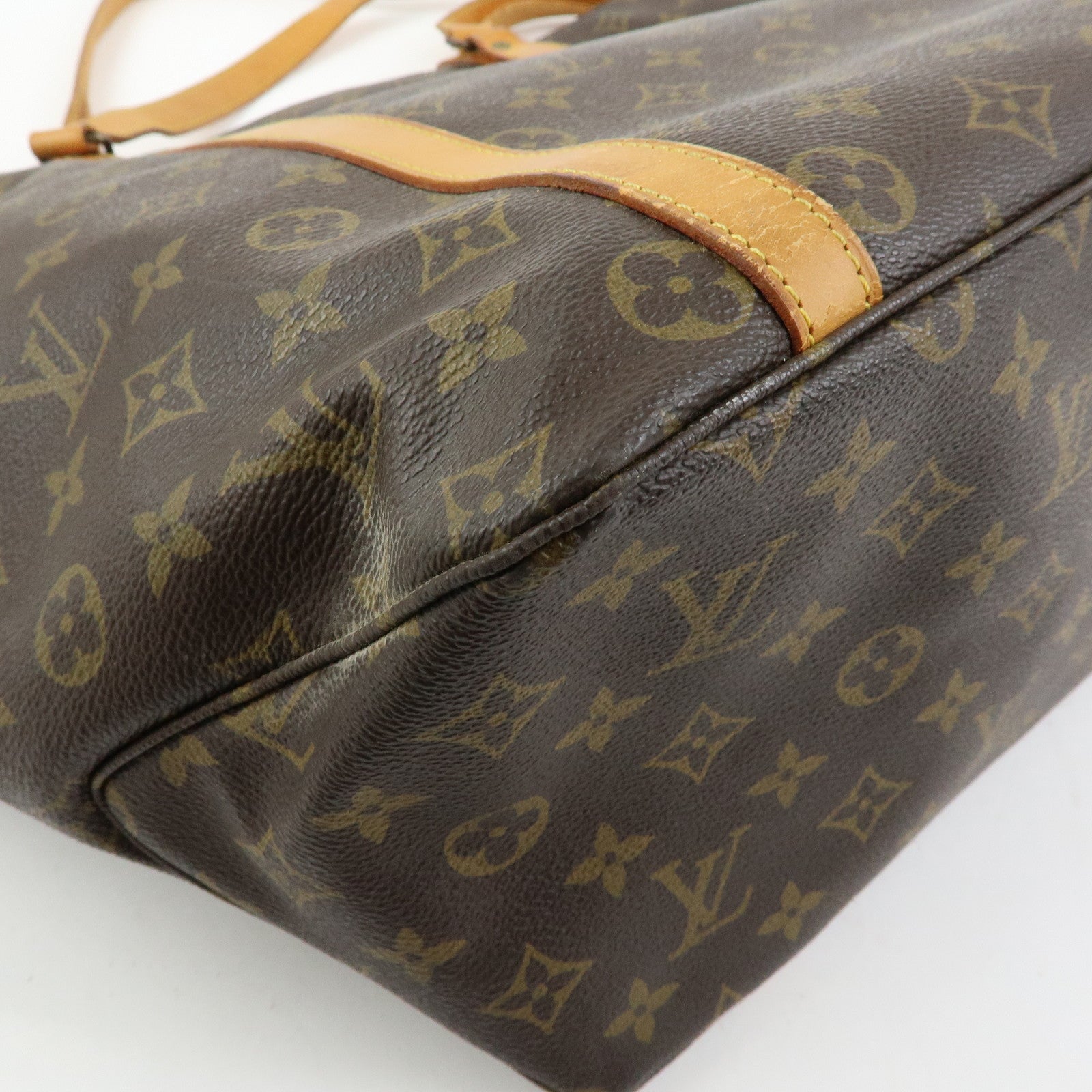 Louis Vuitton Monogram Sac Shopping GM Canvas Shoulder Bag Brown M51110