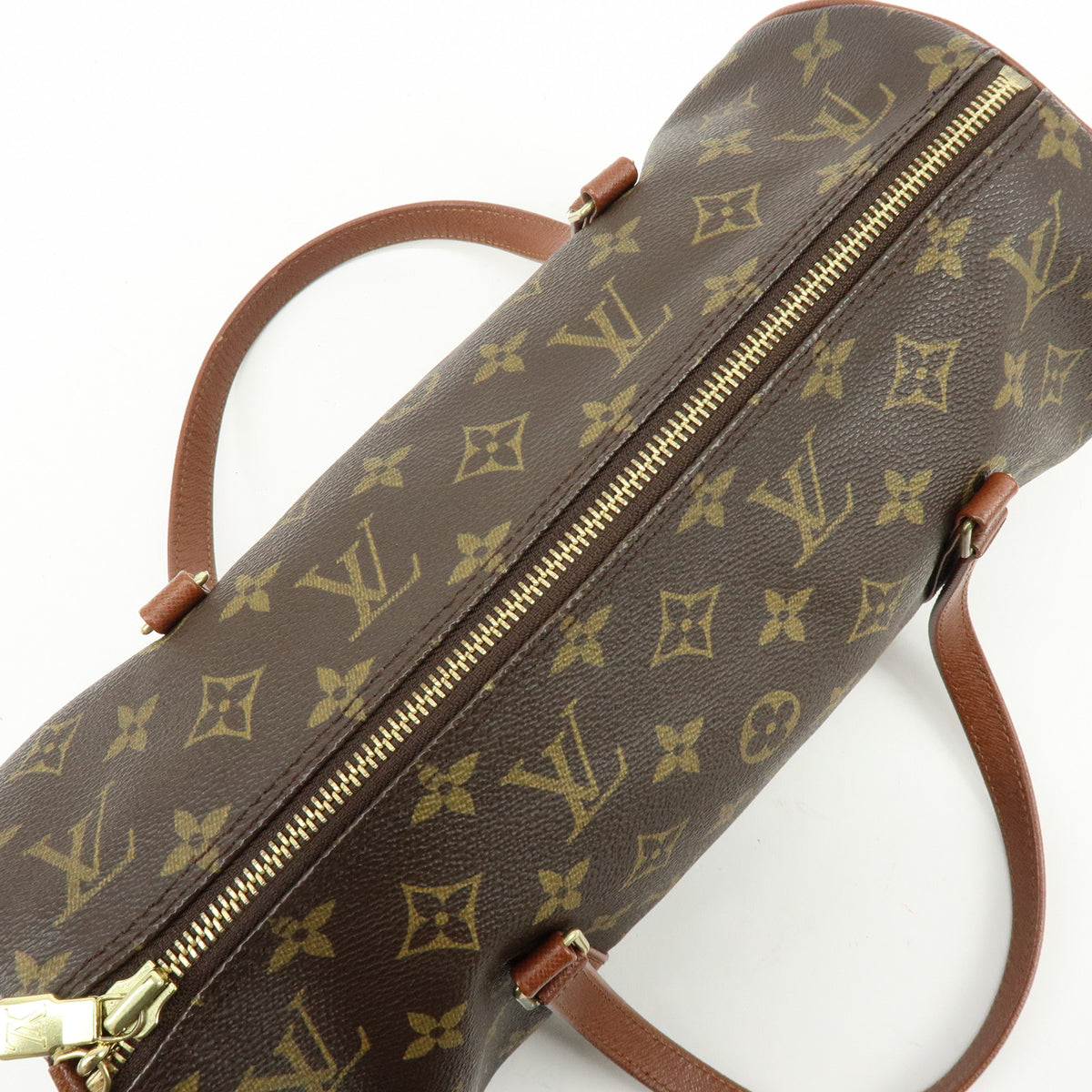 Louis Vuitton Monogram Papillon 30 Hand Bag Brown M51365