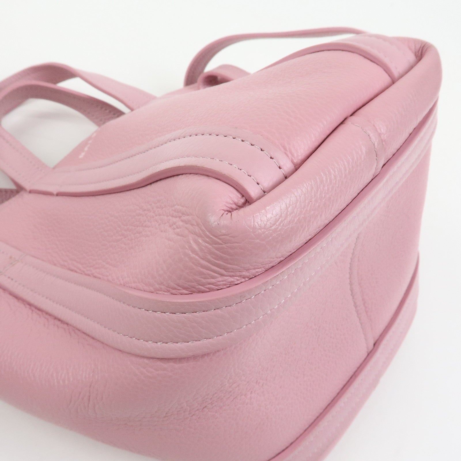 BALENCIAGA Leather EVERYDAY XS 2Way bag Hand Bag Shoulder Bag Pink