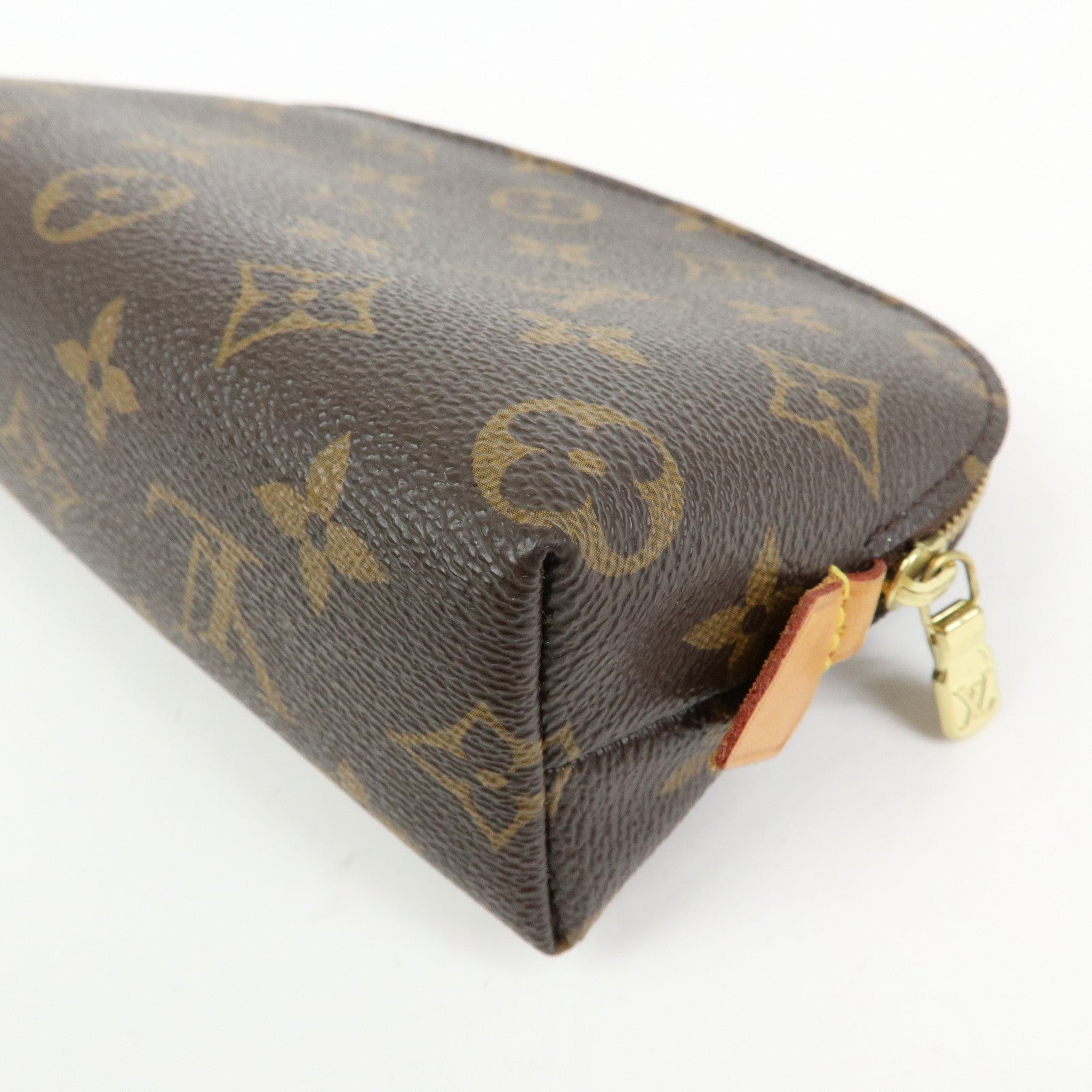 Louis Vuitton Monogram Pochette Cosmetic PM Pouch Brown M47515